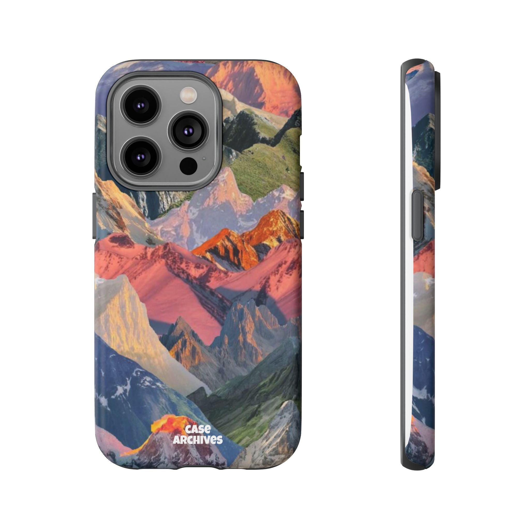 Tough Cases Colorful Mountain Landscape Phone Case — Durable Protective iPhone Cover