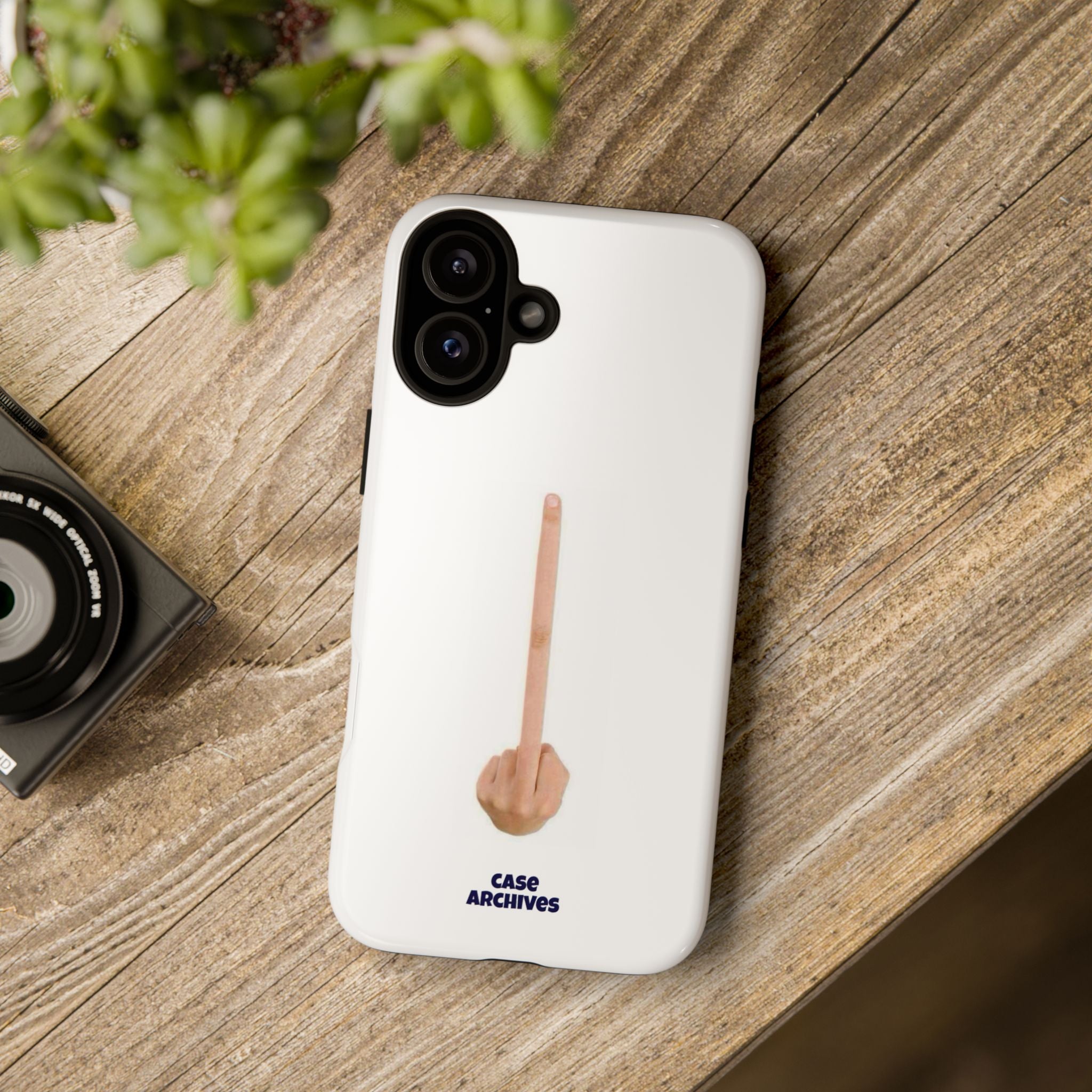 Phone Case — Minimalist Middle Finger Design (Case Archives)