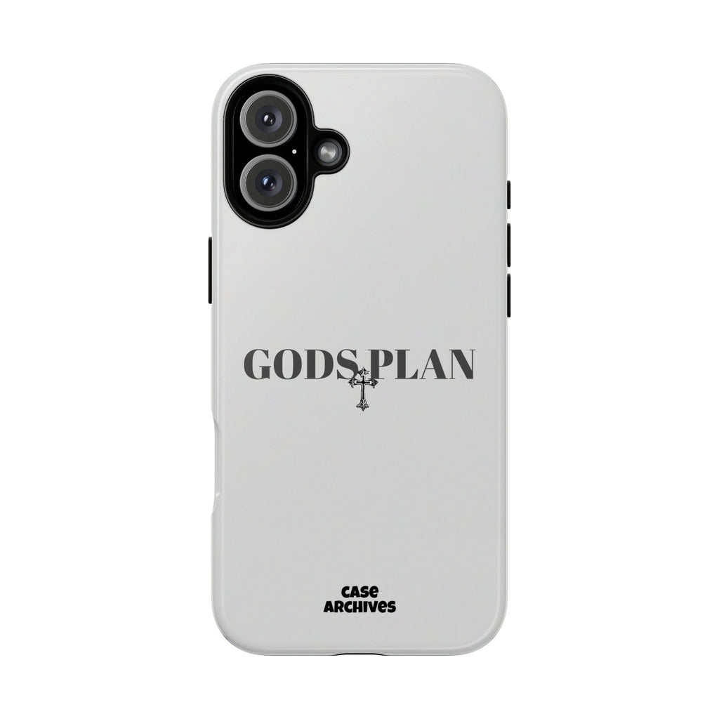 God's Plan Tough Phone Case — Minimal Faith-Inspired Protective Cover