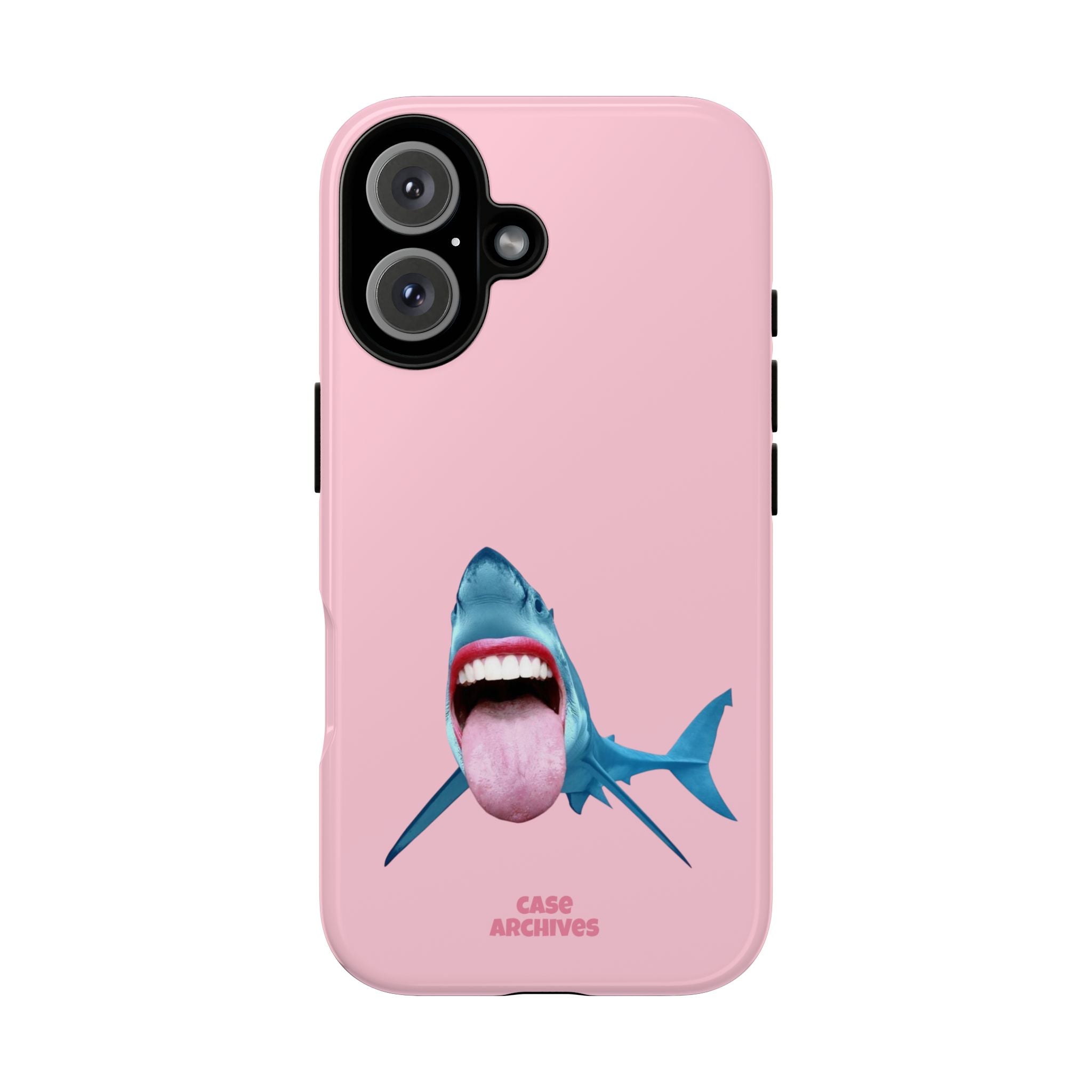 Shark tongue out- funny case