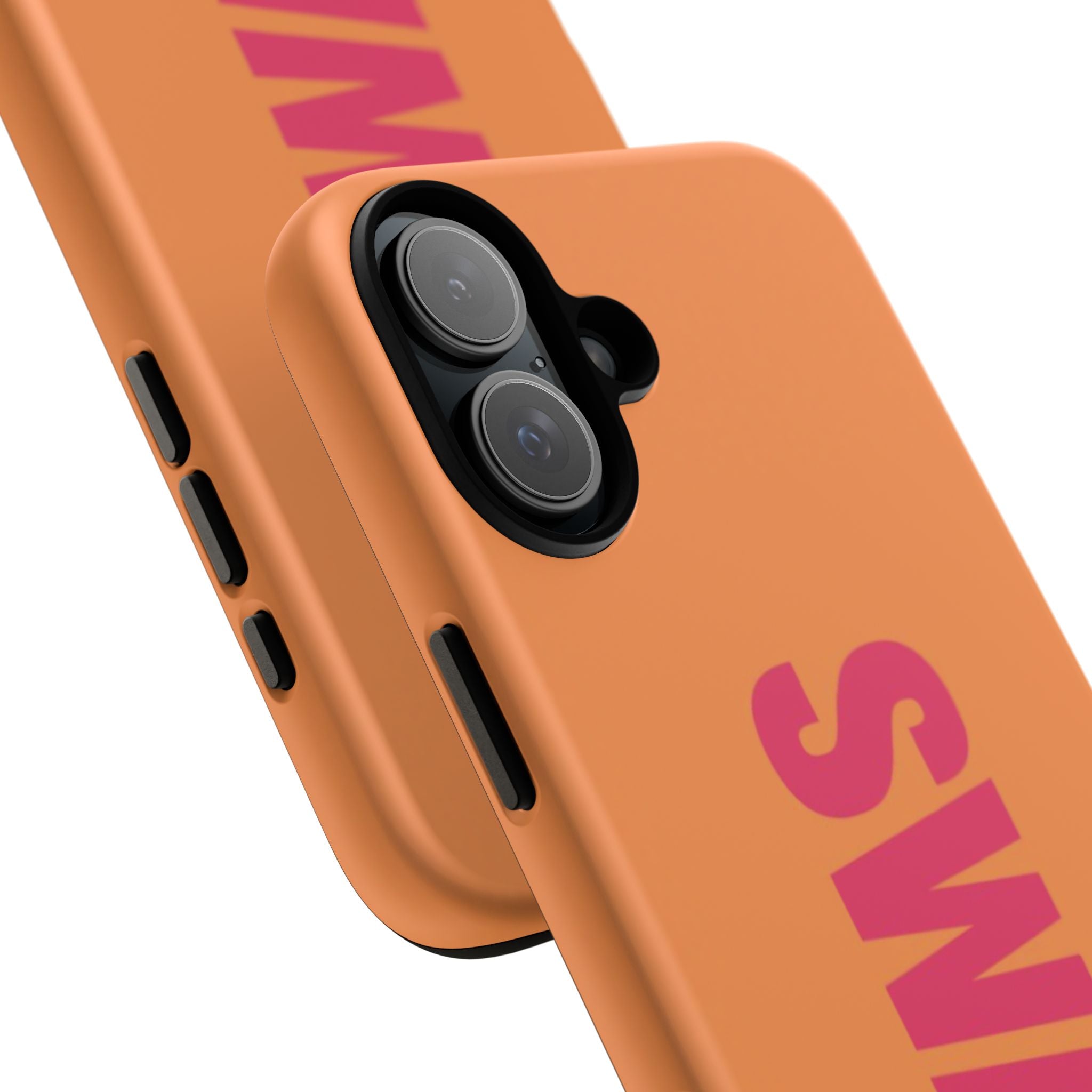 SWAG vertical text Tough Case | orange phone case, bold typography