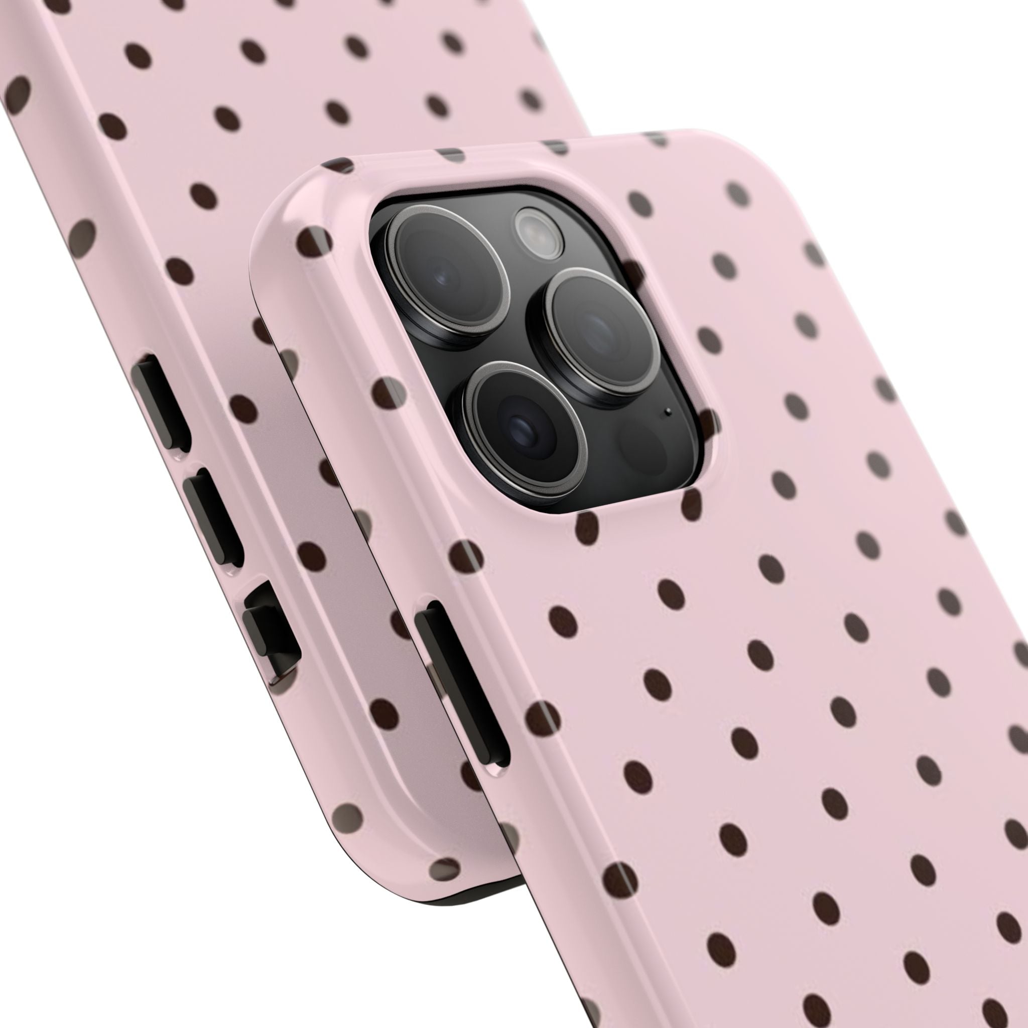 Pink polka dot Tough Phone Case – Slim Protective iPhone Cover