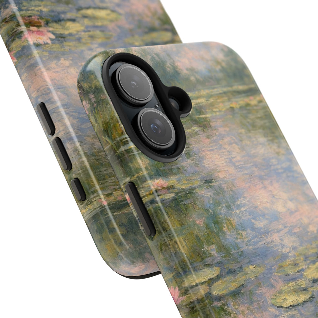 Water Lily Tough Phone Case — Monet-Inspired Floral Protective Phone Cover