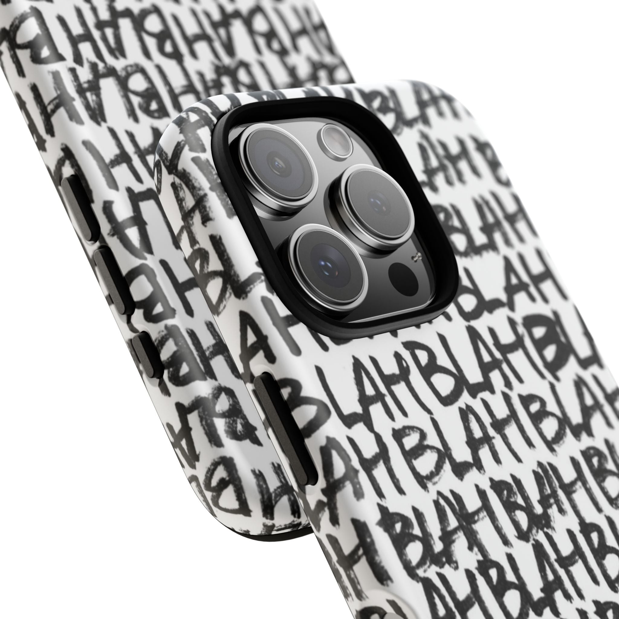 Phone Case — 'BLAH BLAH' Graffiti Text Protective Tough Case