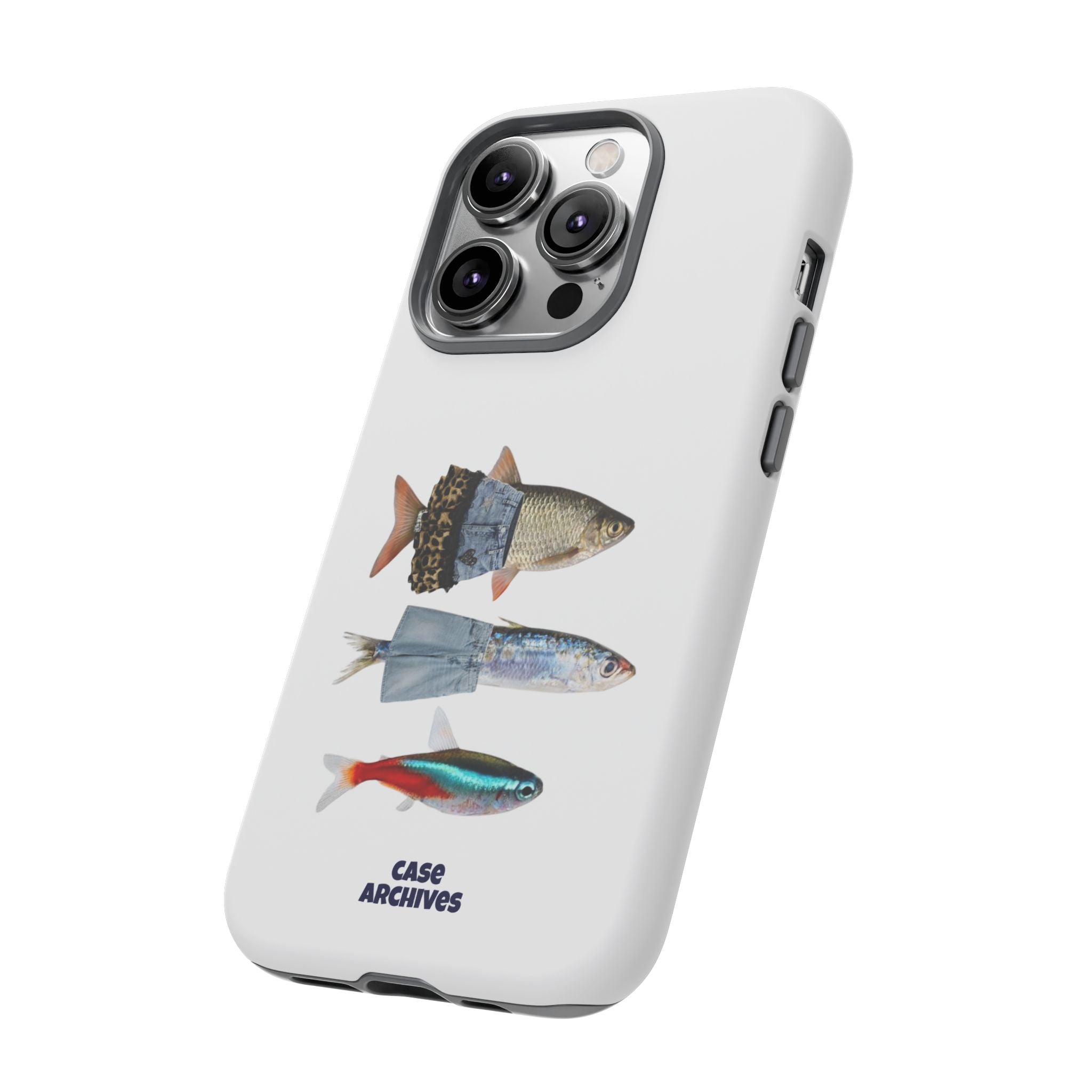 Fish Trio Phone Case — 'Case Archives' Protective iPhone Cover