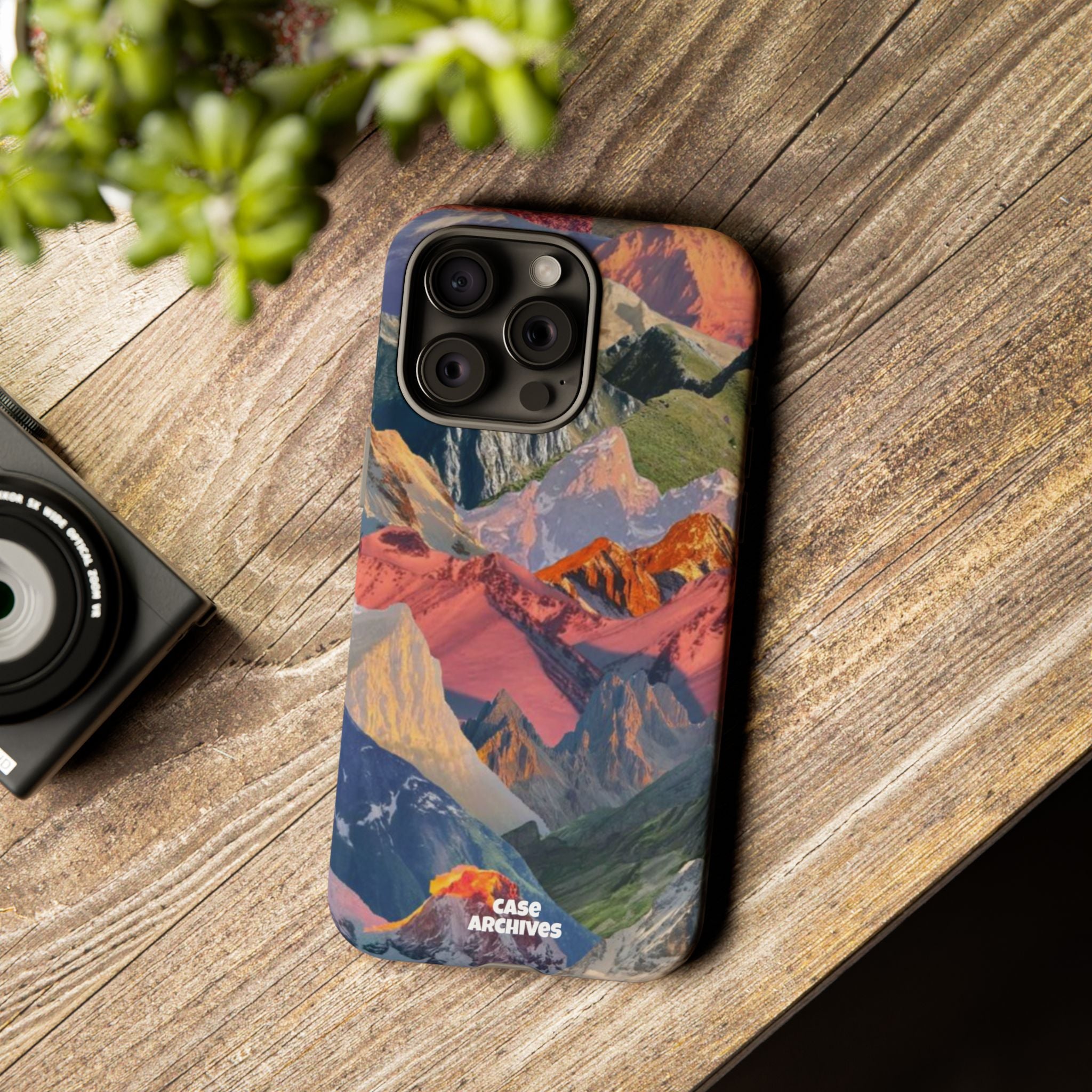 Tough Cases Colorful Mountain Landscape Phone Case — Durable Protective iPhone Cover