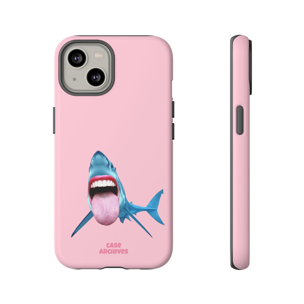 Shark tongue out- funny case