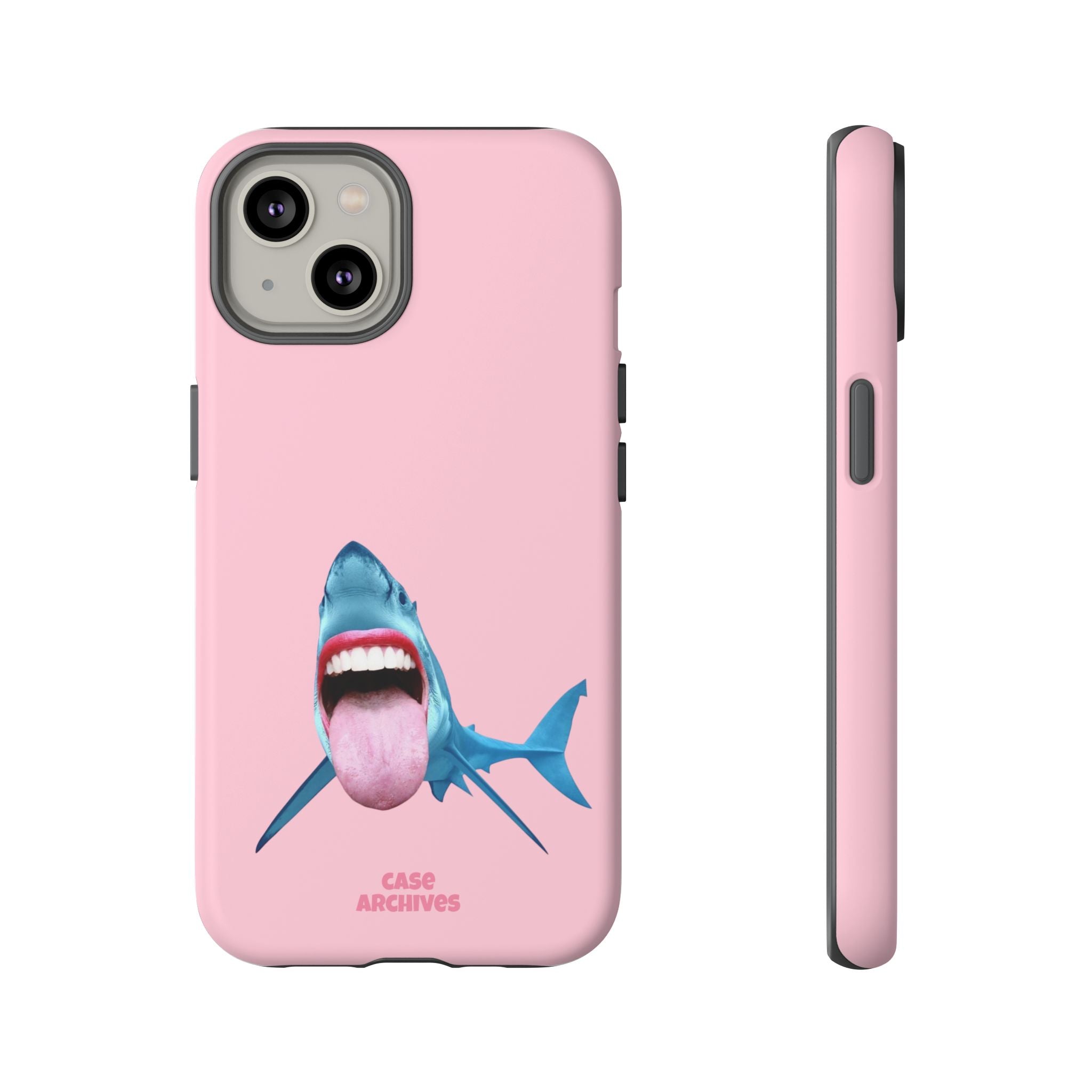 Shark tongue out- funny case