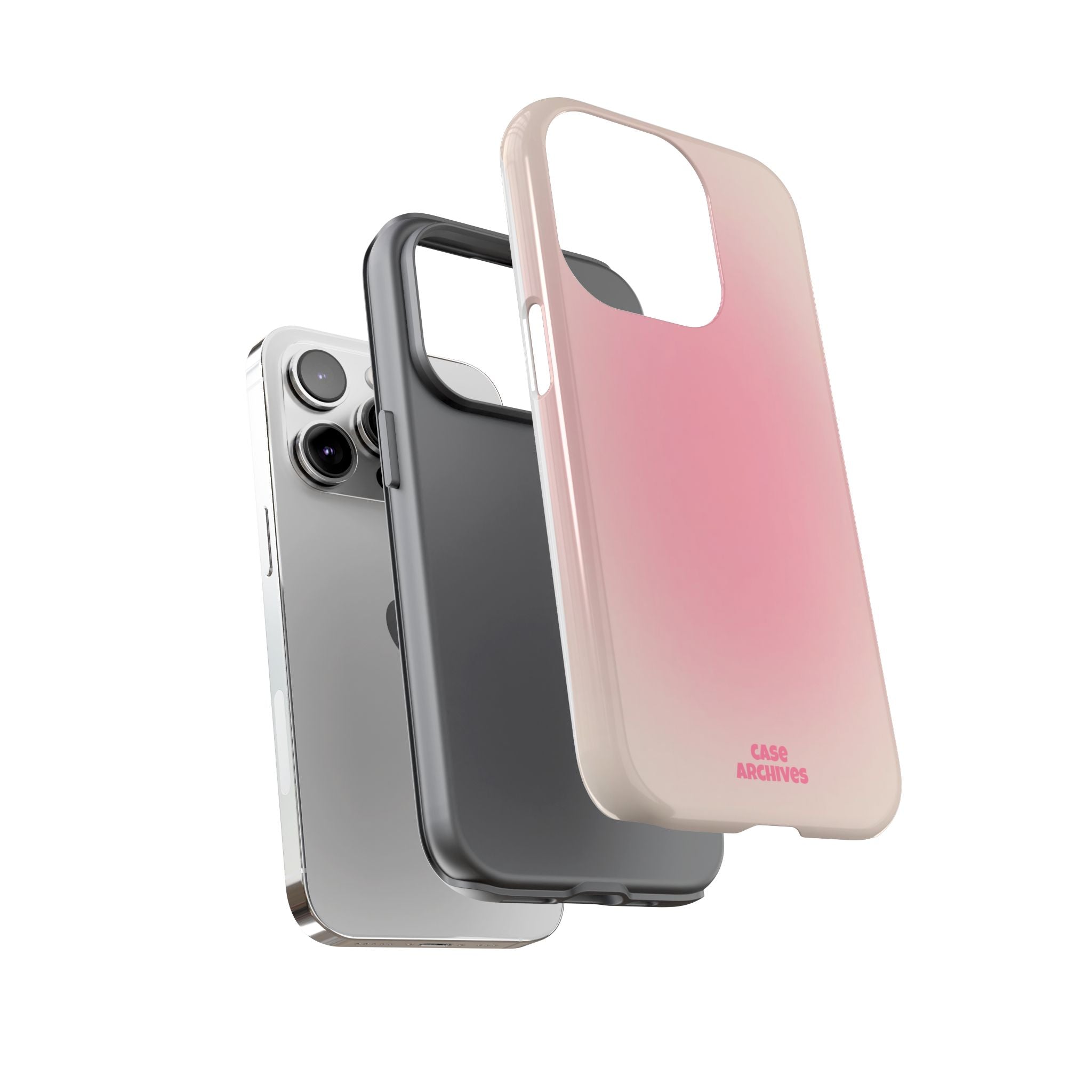 Tough Case – Pink Ombre Protective Phone Case