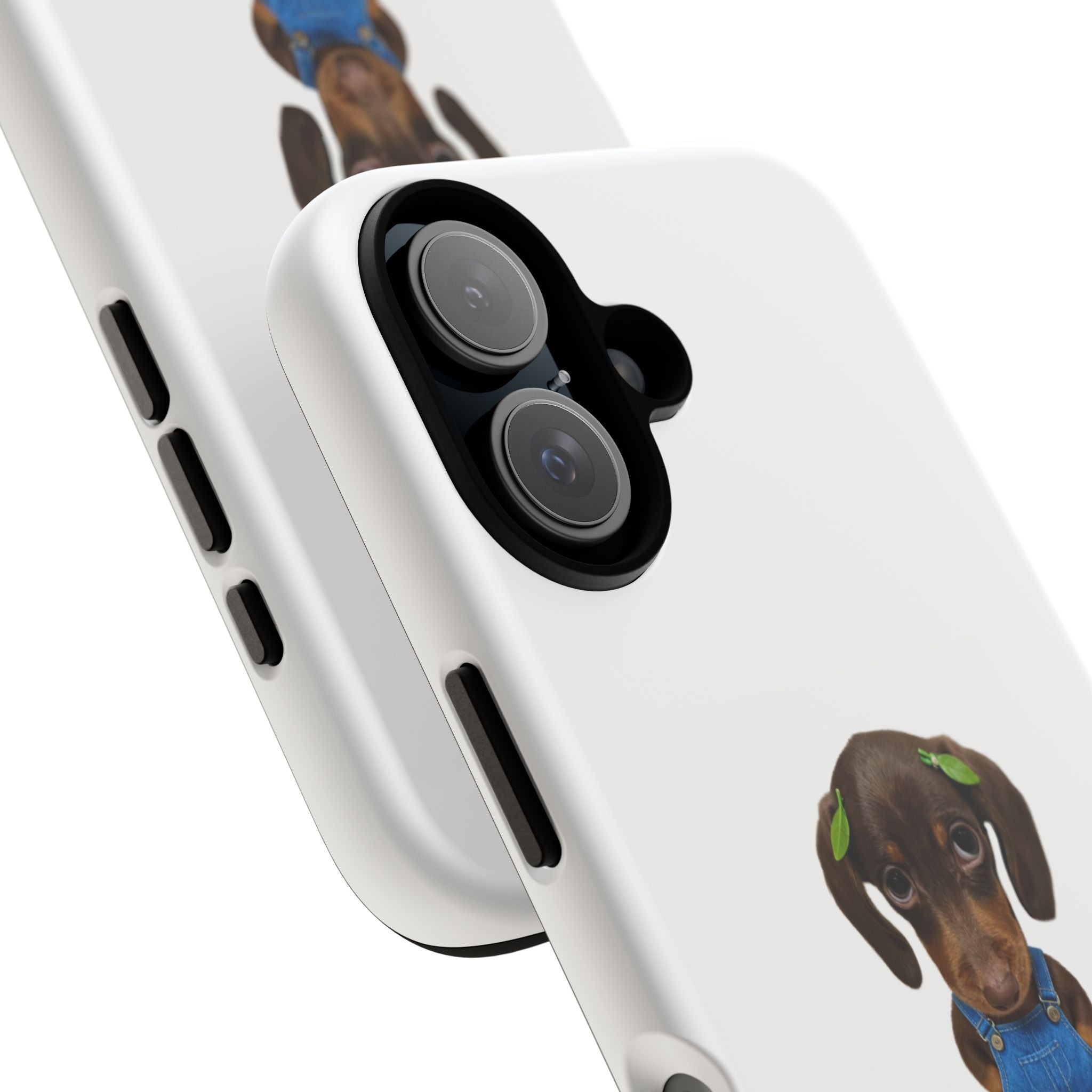 Phone Case — Cute Dachshund Puppy Design with 'nb guys...' Text