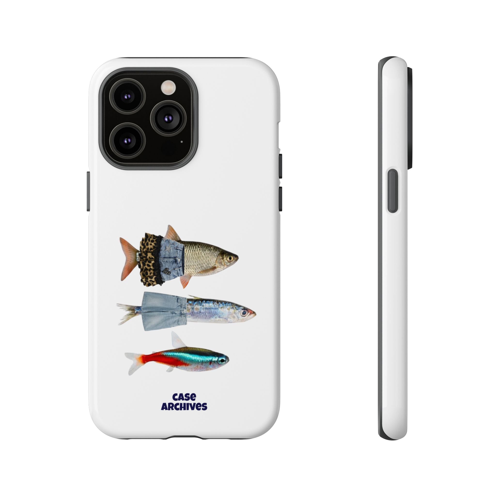 Fish Trio Phone Case — 'Case Archives' Protective iPhone Cover