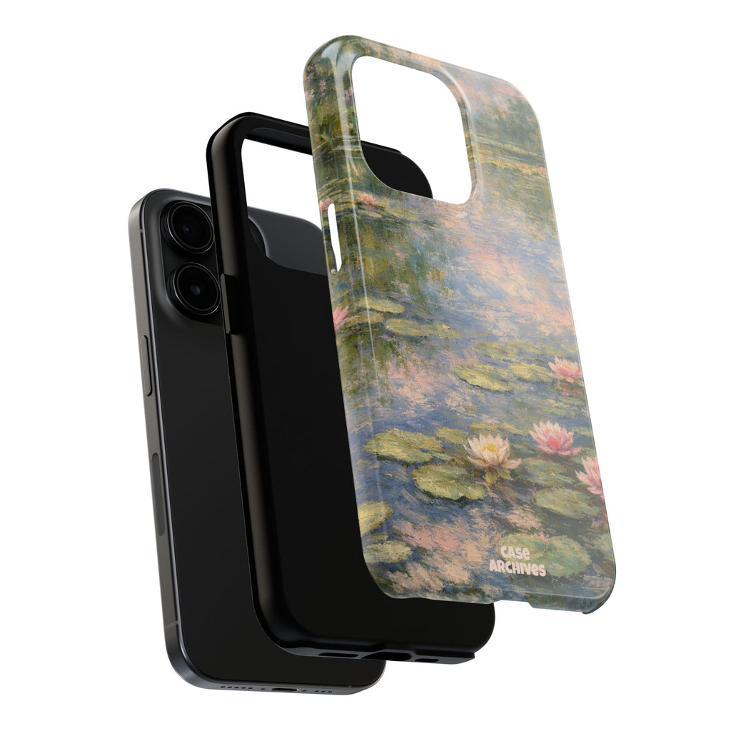 Water Lily Tough Phone Case — Monet-Inspired Floral Protective Phone Cover