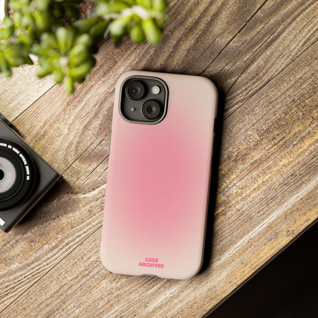 Tough Case – Pink Ombre Protective Phone Case