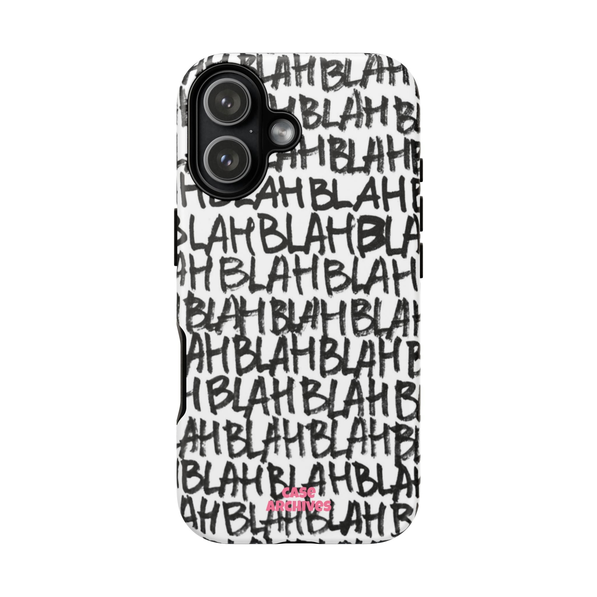 Phone Case — 'BLAH BLAH' Graffiti Text Protective Tough Case