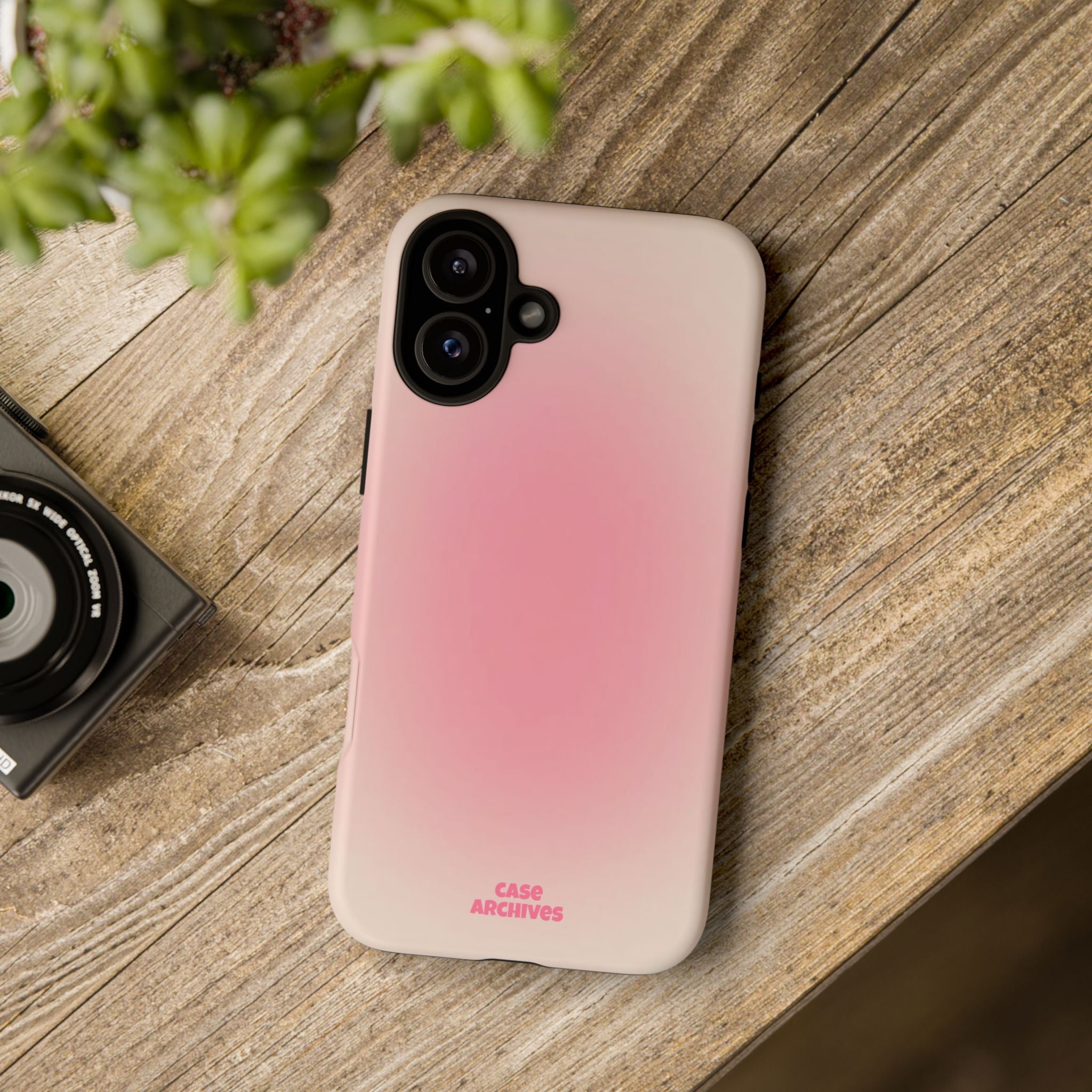 Tough Case – Pink Ombre Protective Phone Case