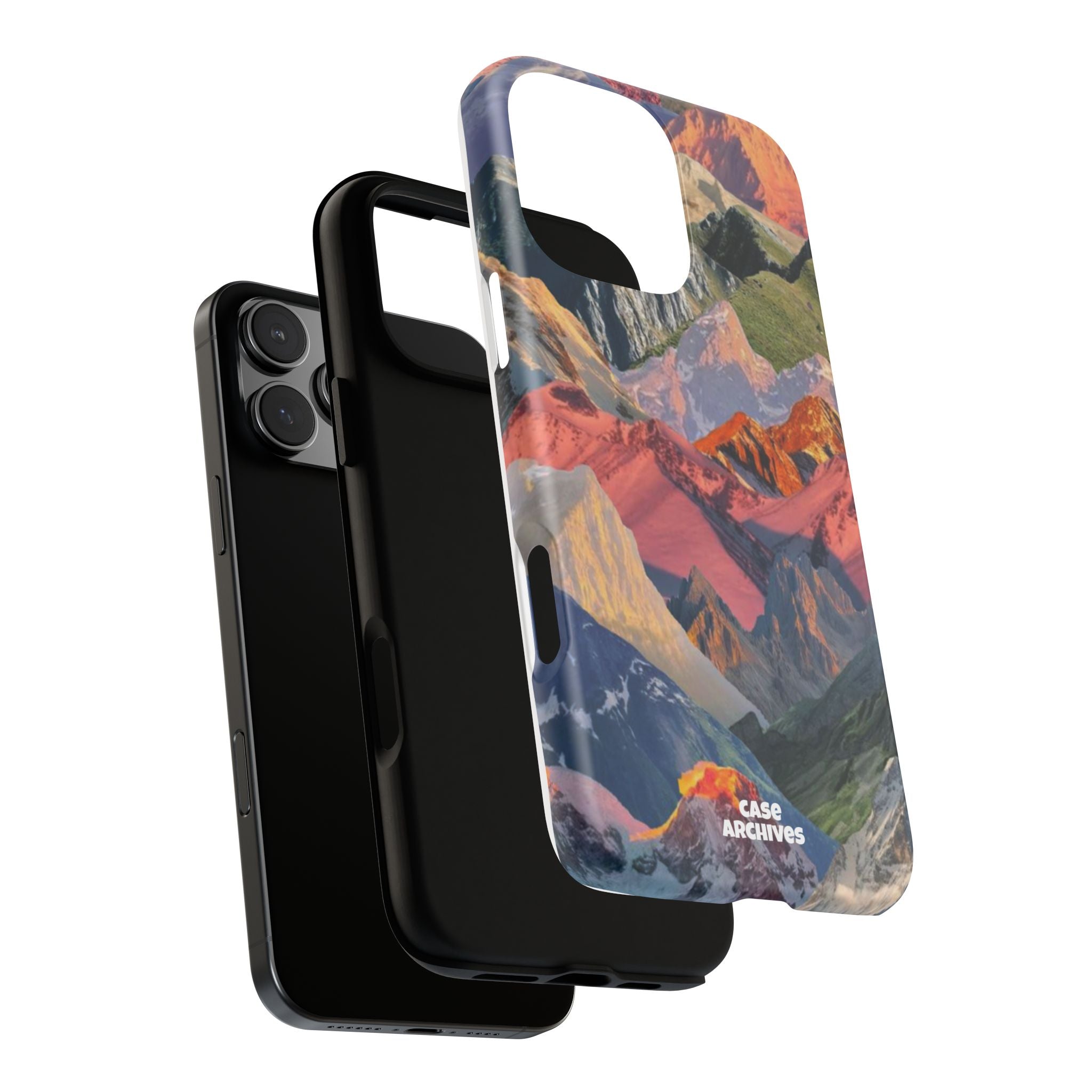 Tough Cases Colorful Mountain Landscape Phone Case — Durable Protective iPhone Cover