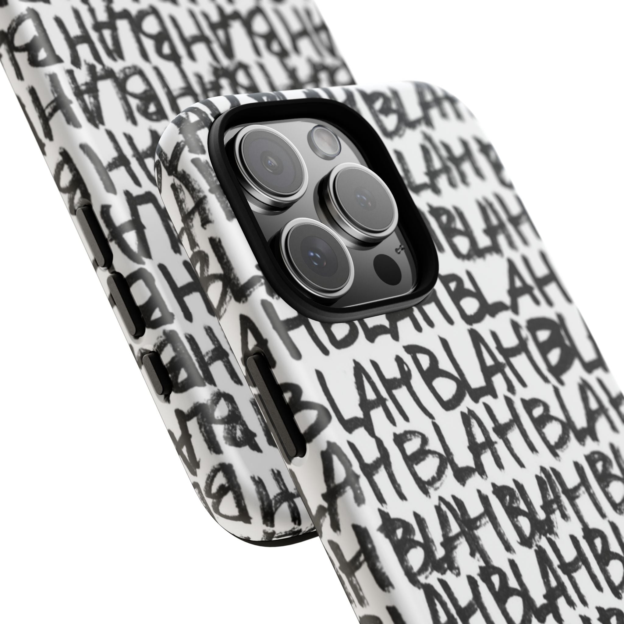 Phone Case — 'BLAH BLAH' Graffiti Text Protective Tough Case