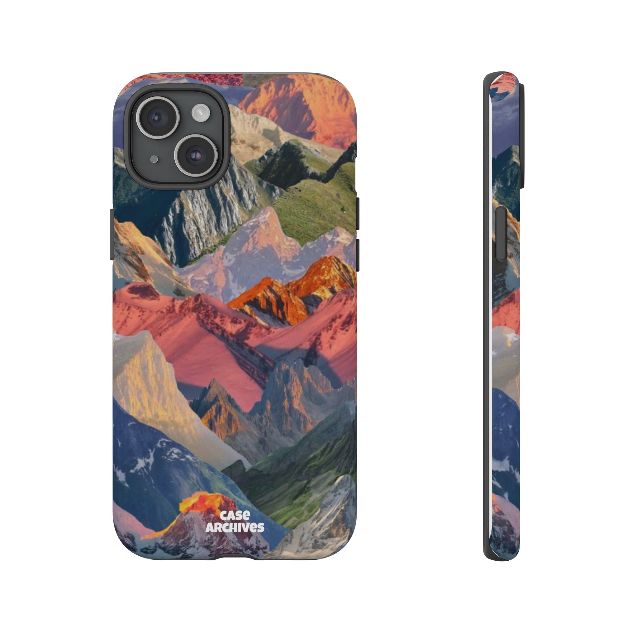 Tough Cases Colorful Mountain Landscape Phone Case — Durable Protective iPhone Cover