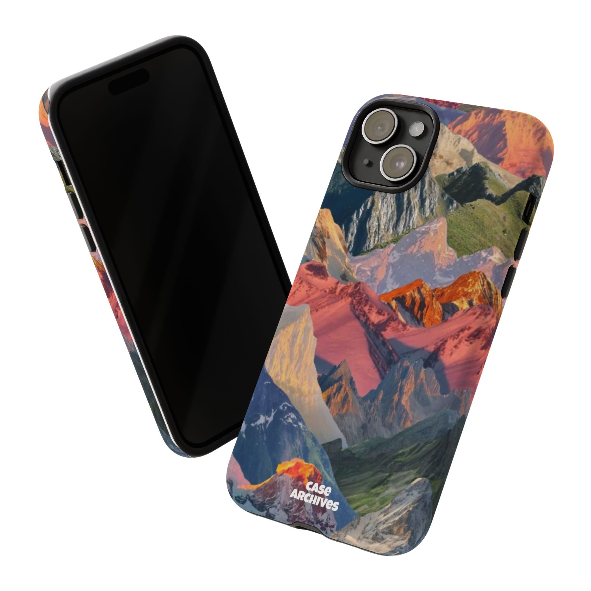 Tough Cases Colorful Mountain Landscape Phone Case — Durable Protective iPhone Cover