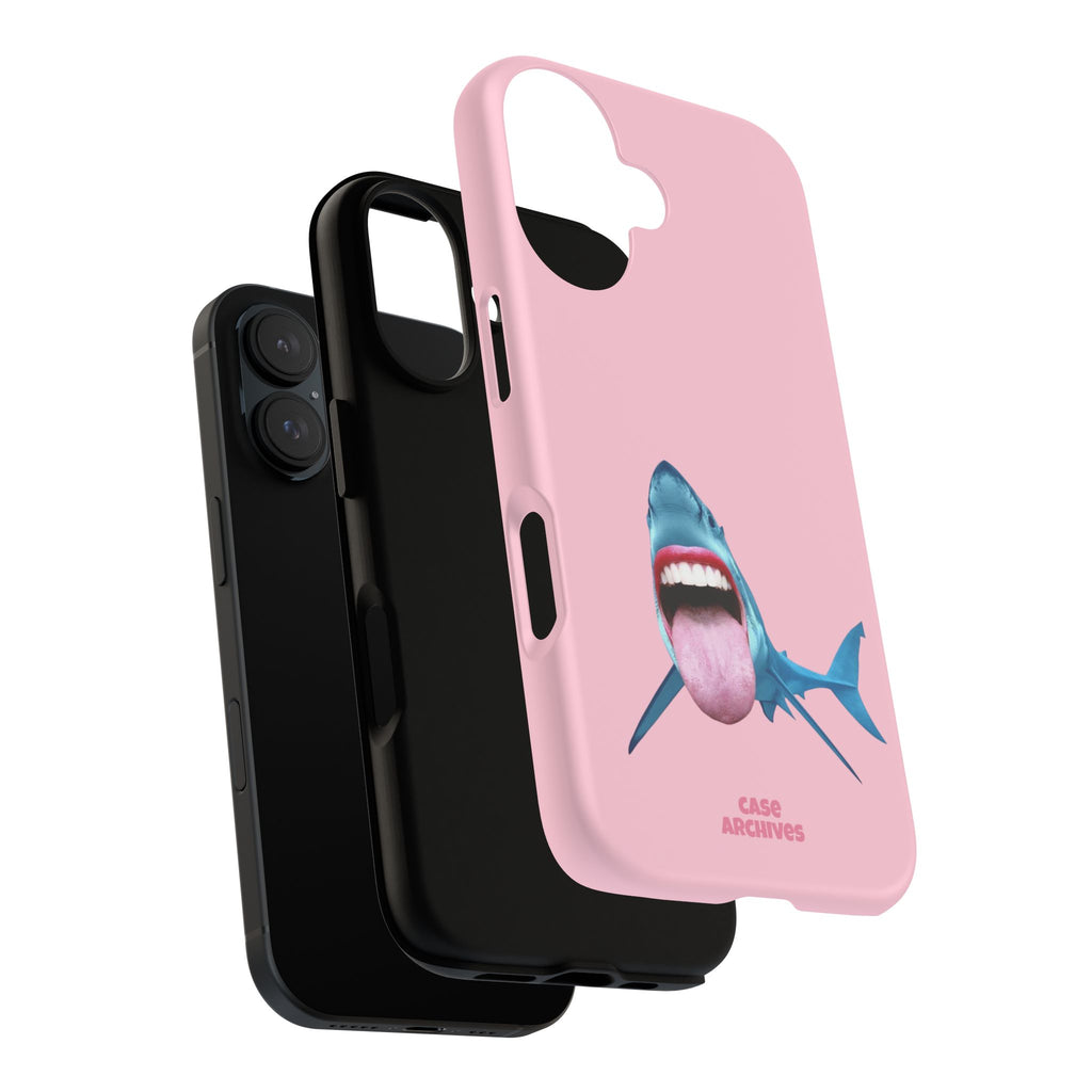 Shark tongue out- funny case