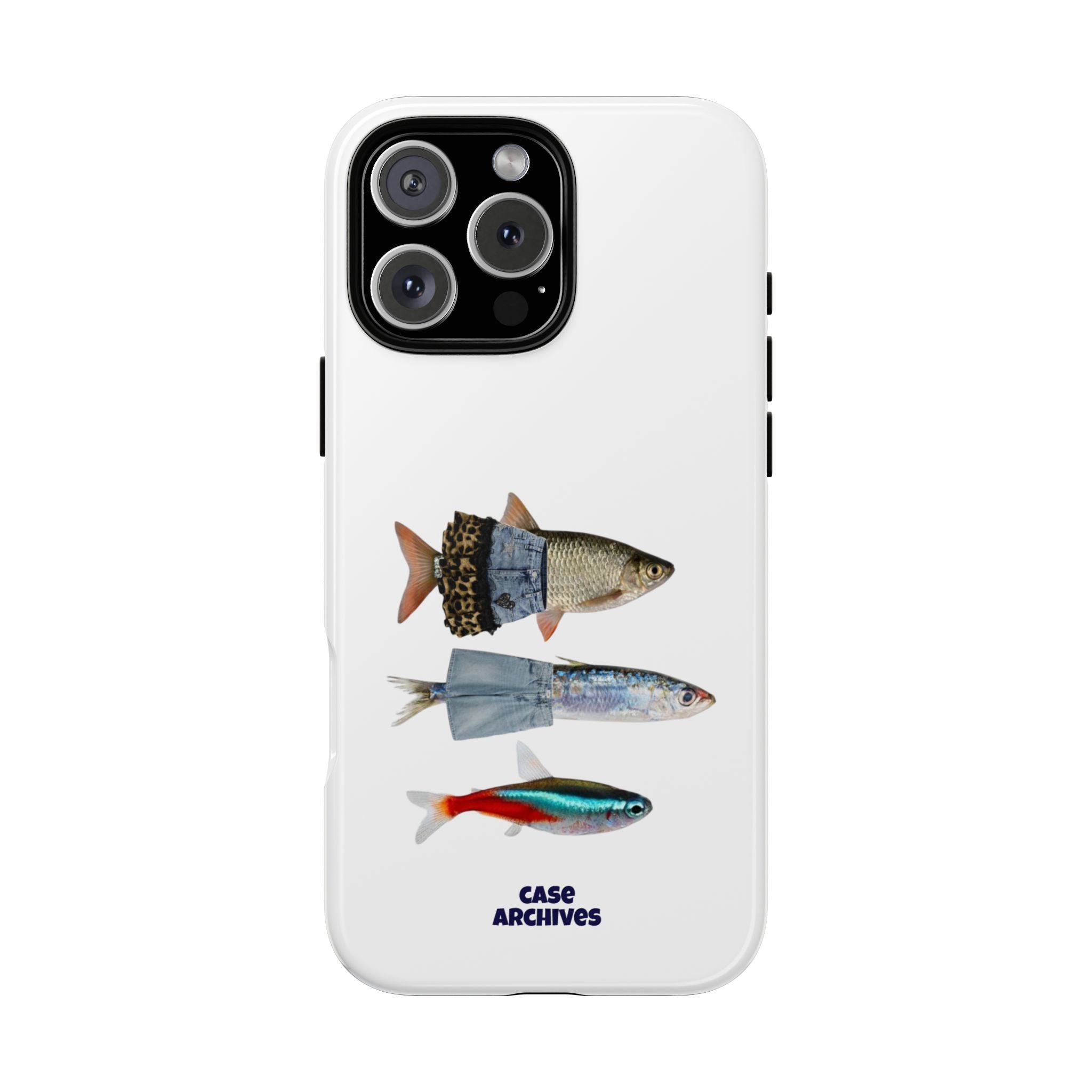 Fish Trio Phone Case — 'Case Archives' Protective iPhone Cover