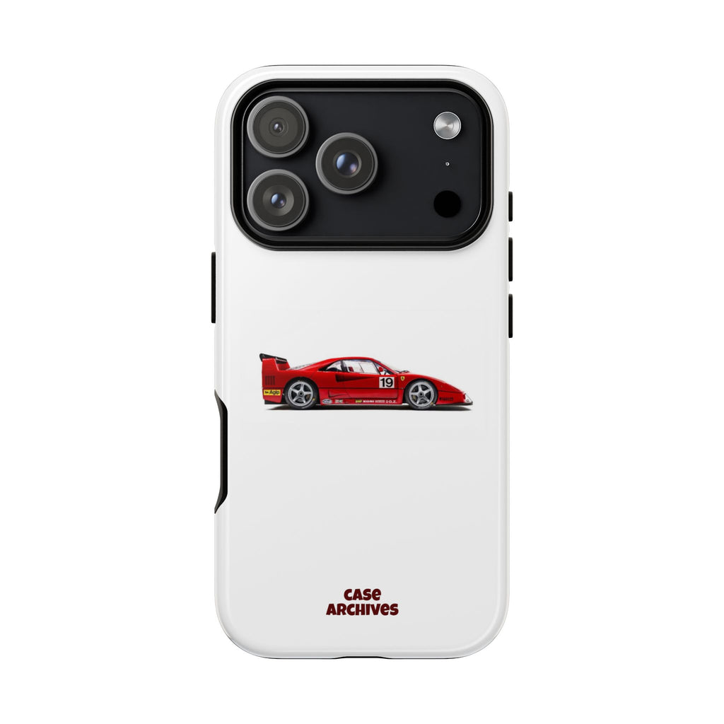 Phone Case — Red Vintage Race Car Design (Case Archives)