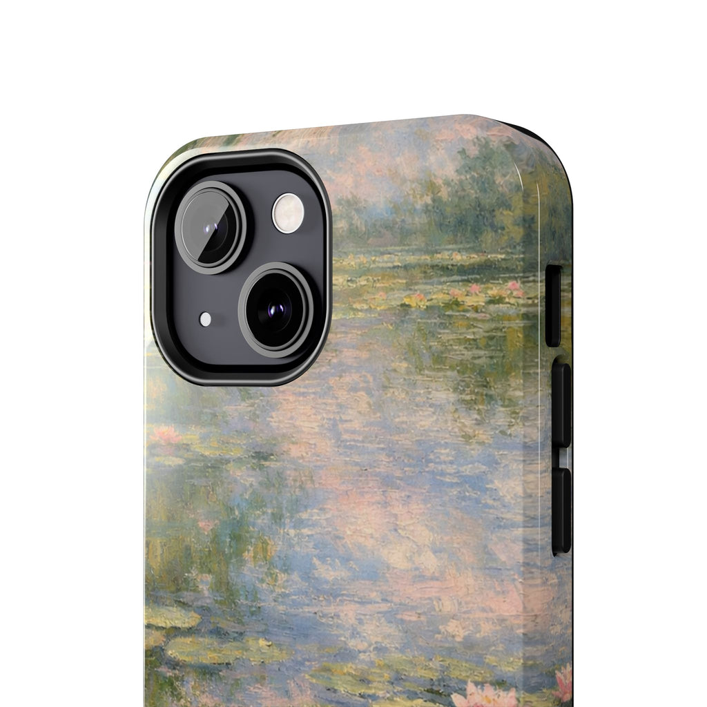 Water Lily Tough Phone Case — Monet-Inspired Floral Protective Phone Cover