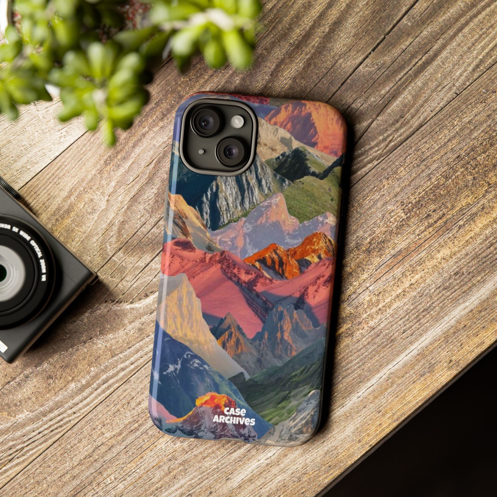 Tough Cases Colorful Mountain Landscape Phone Case — Durable Protective iPhone Cover
