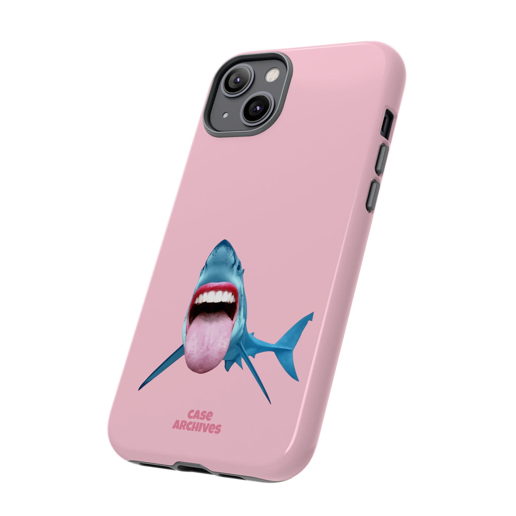 Shark tongue out- funny case