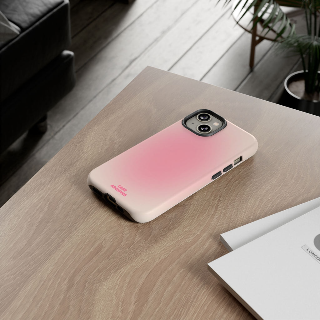 Tough Case – Pink Ombre Protective Phone Case