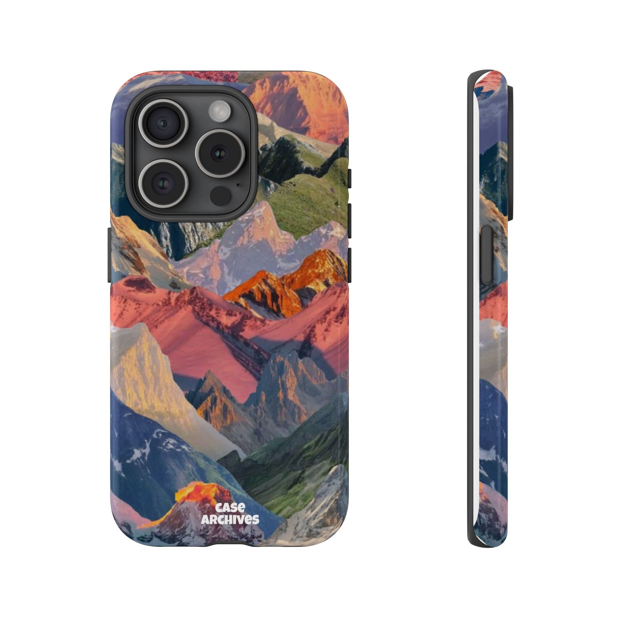 Tough Cases Colorful Mountain Landscape Phone Case — Durable Protective iPhone Cover