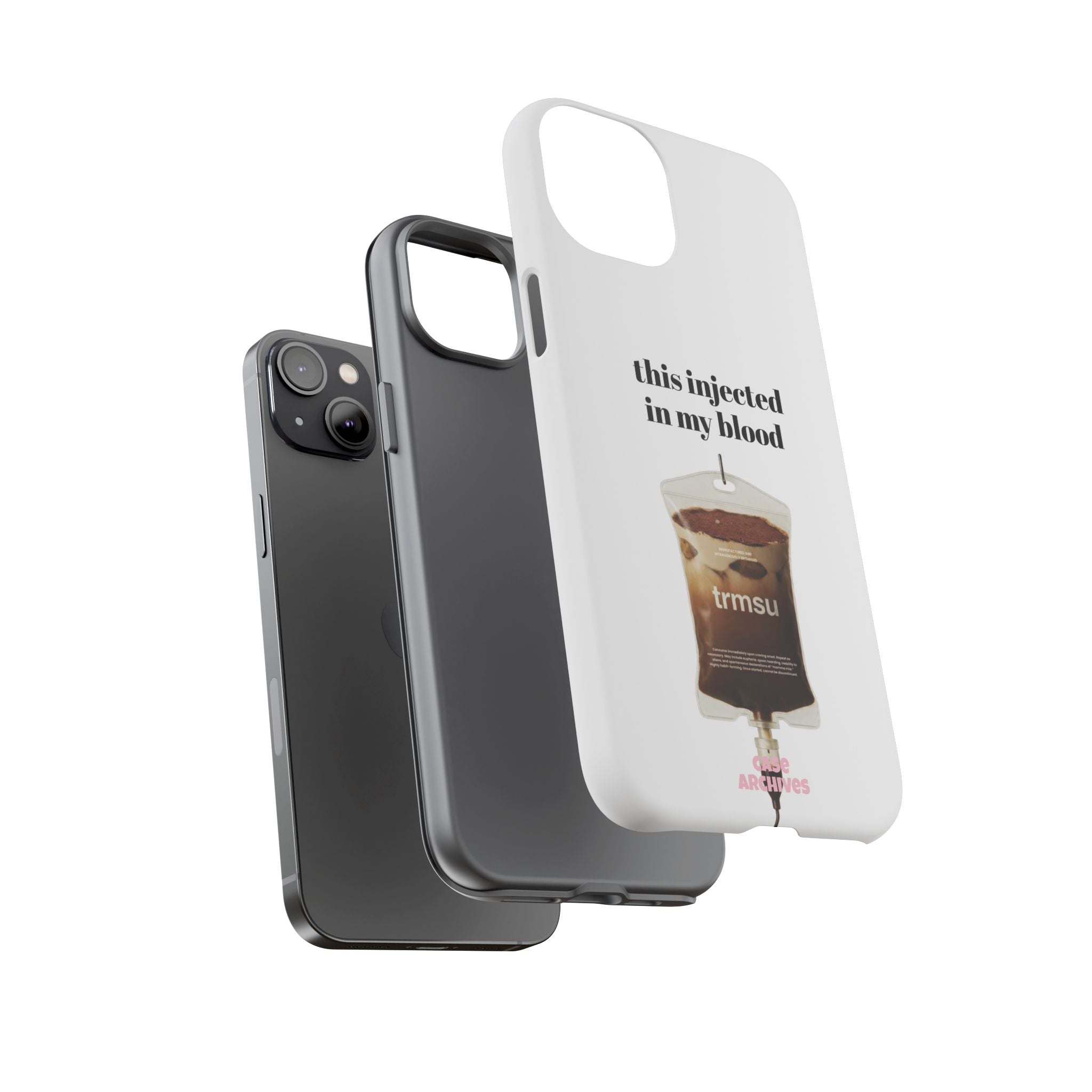 Iced Coffee IV Phone Case — "this injected in my blood" Coffee Lovers Tough Case