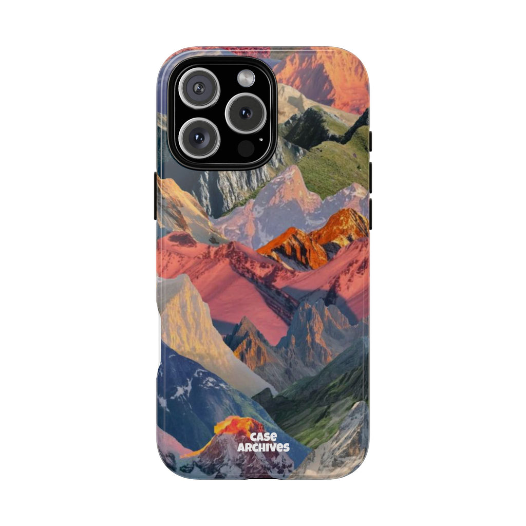 Tough Cases Colorful Mountain Landscape Phone Case — Durable Protective iPhone Cover