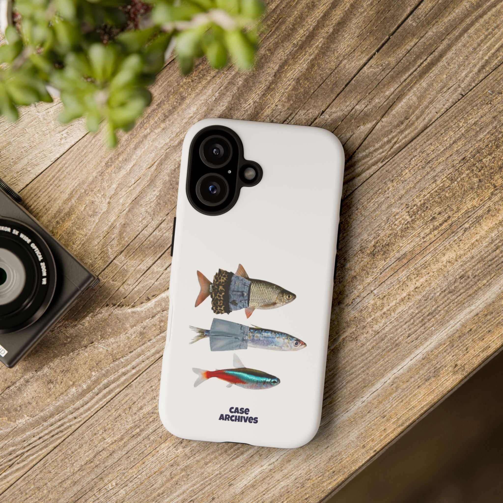 Fish Trio Phone Case — 'Case Archives' Protective iPhone Cover