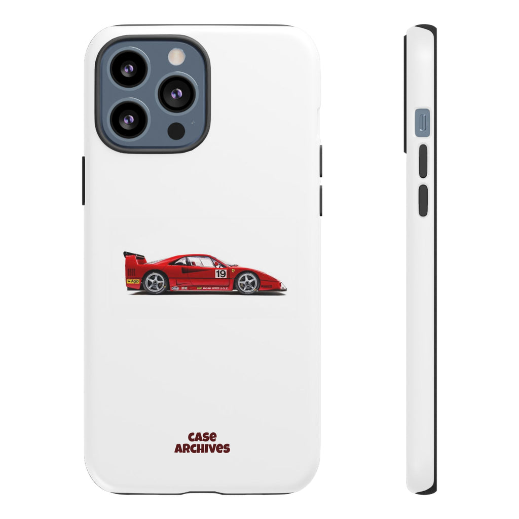 Phone Case — Red Vintage Race Car Design (Case Archives)