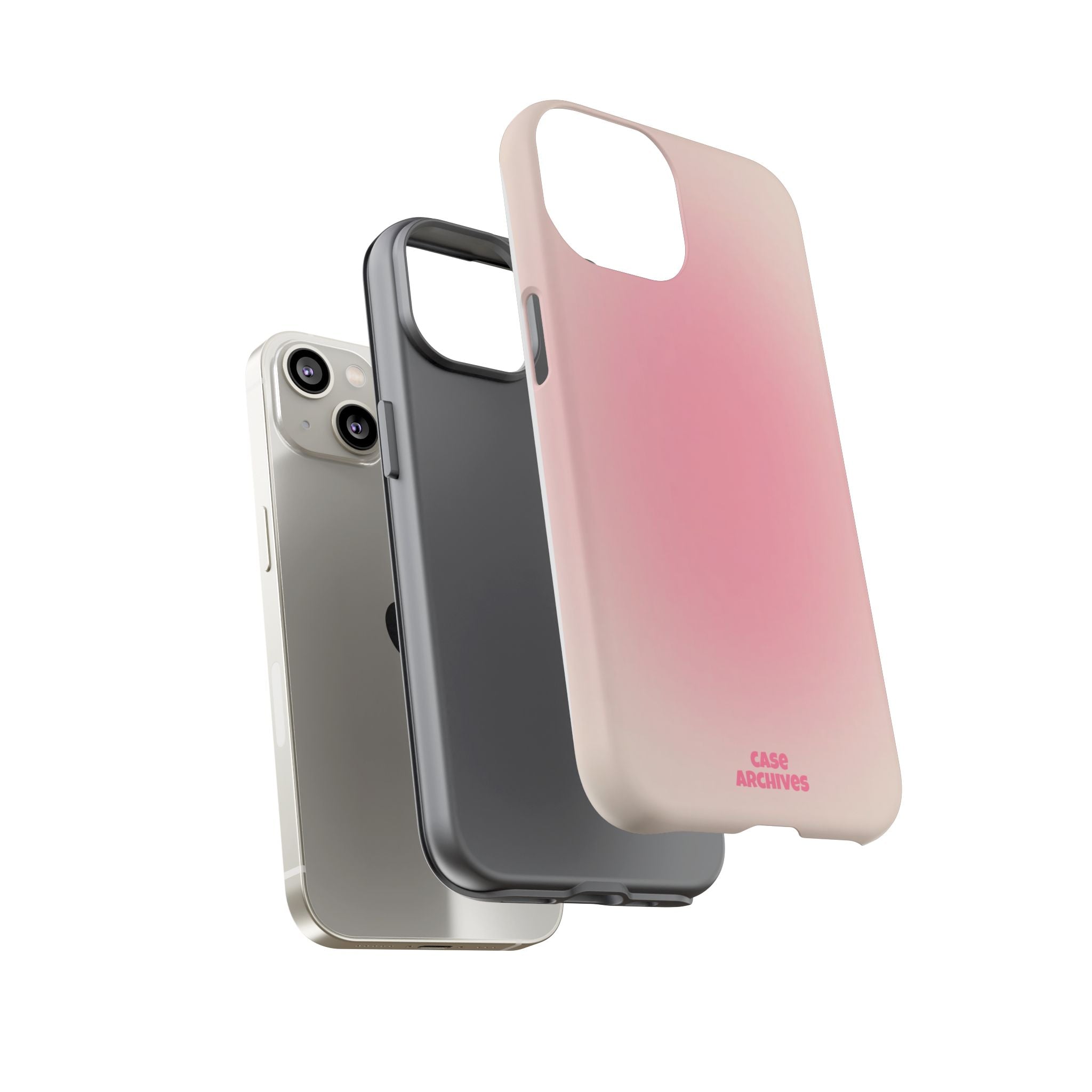 Tough Case – Pink Ombre Protective Phone Case