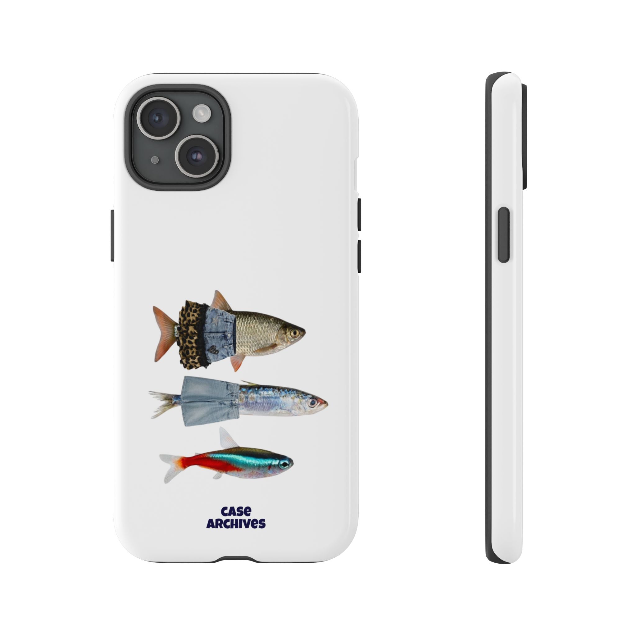 Fish Trio Phone Case — 'Case Archives' Protective iPhone Cover