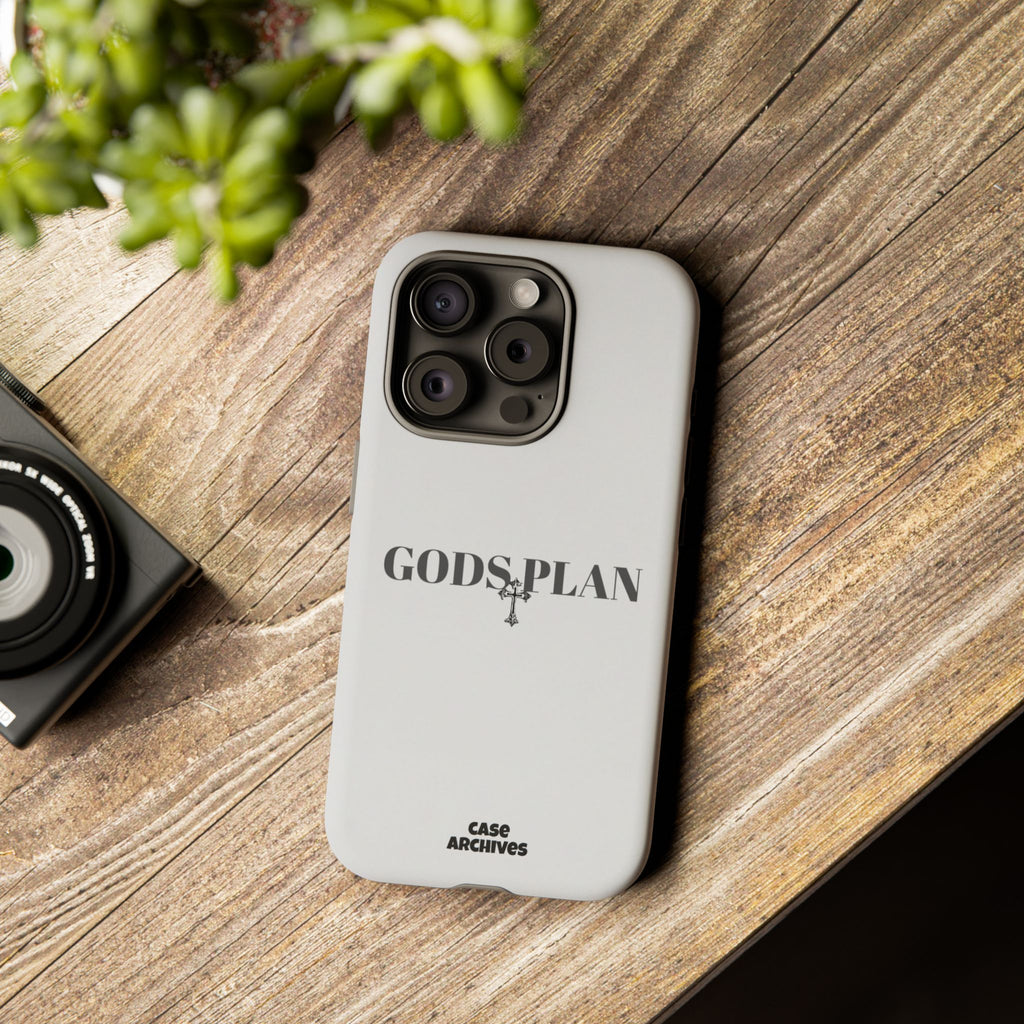 God's Plan Tough Phone Case — Minimal Faith-Inspired Protective Cover