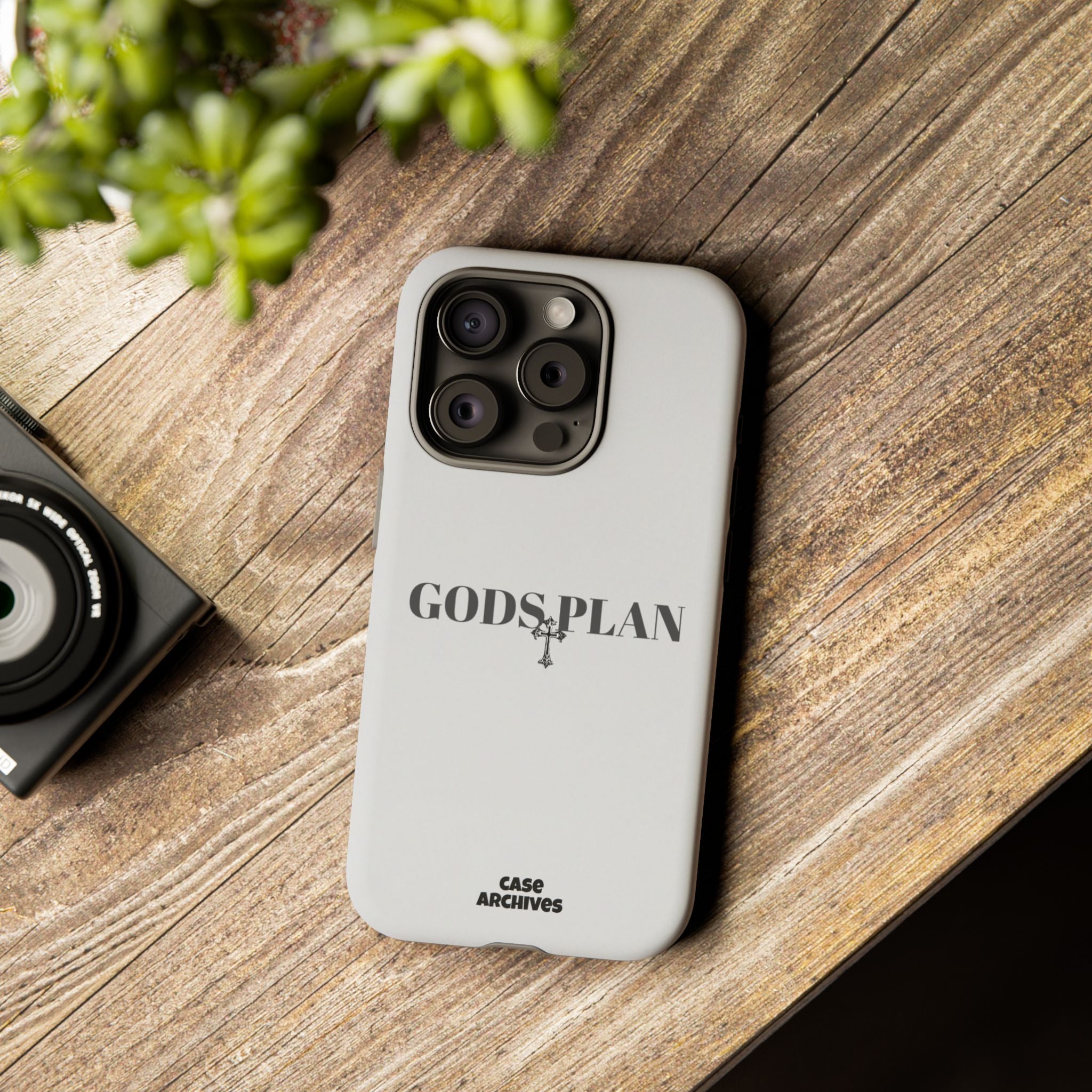 God's Plan Tough Phone Case — Minimal Faith-Inspired Protective Cover