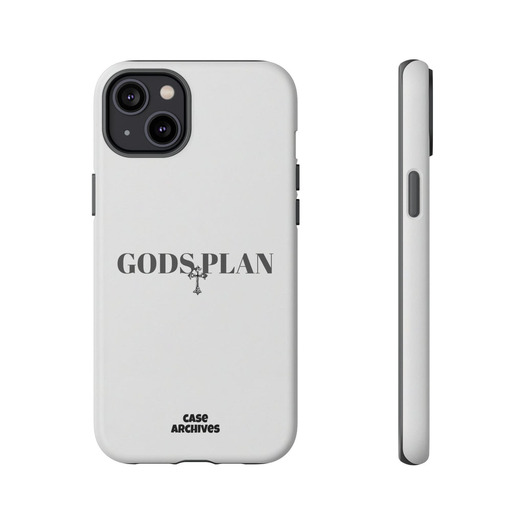 God's Plan Tough Phone Case — Minimal Faith-Inspired Protective Cover