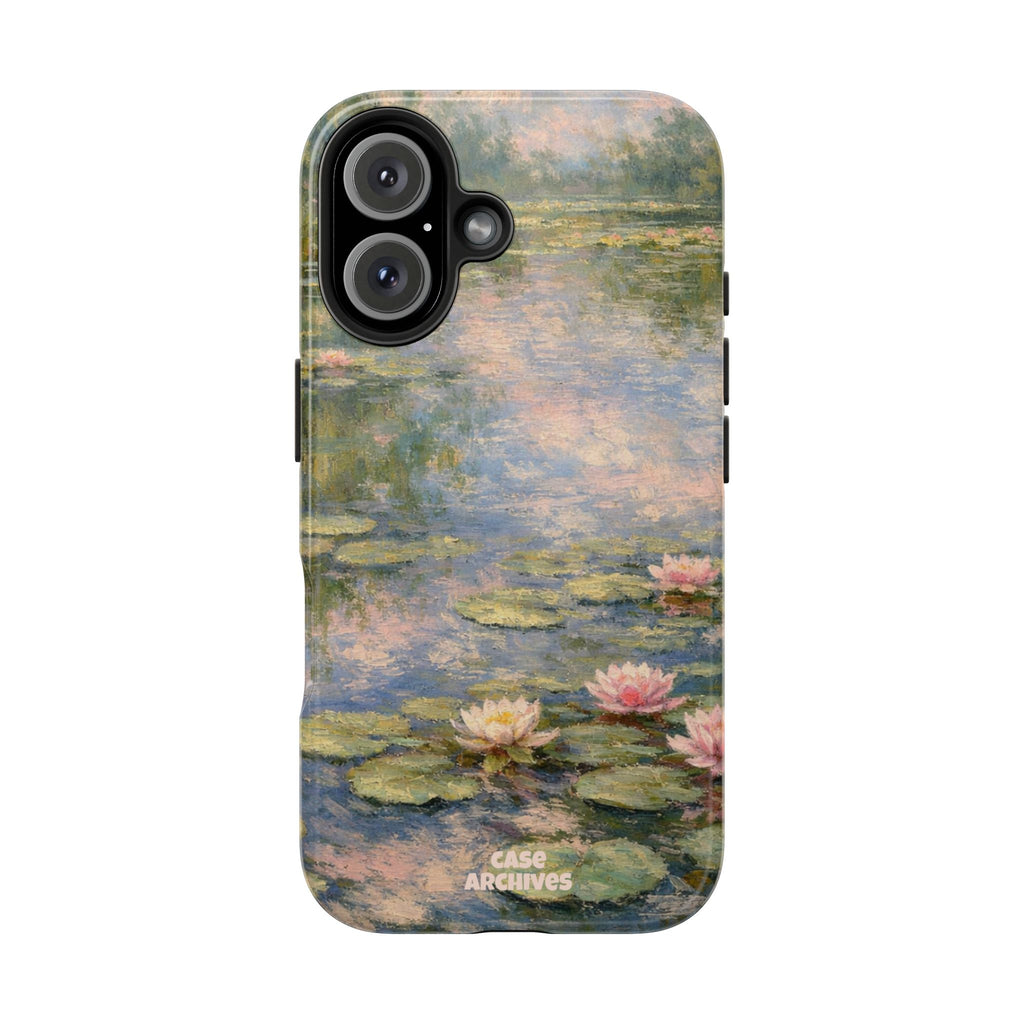 Water Lily Tough Phone Case — Monet-Inspired Floral Protective Phone Cover