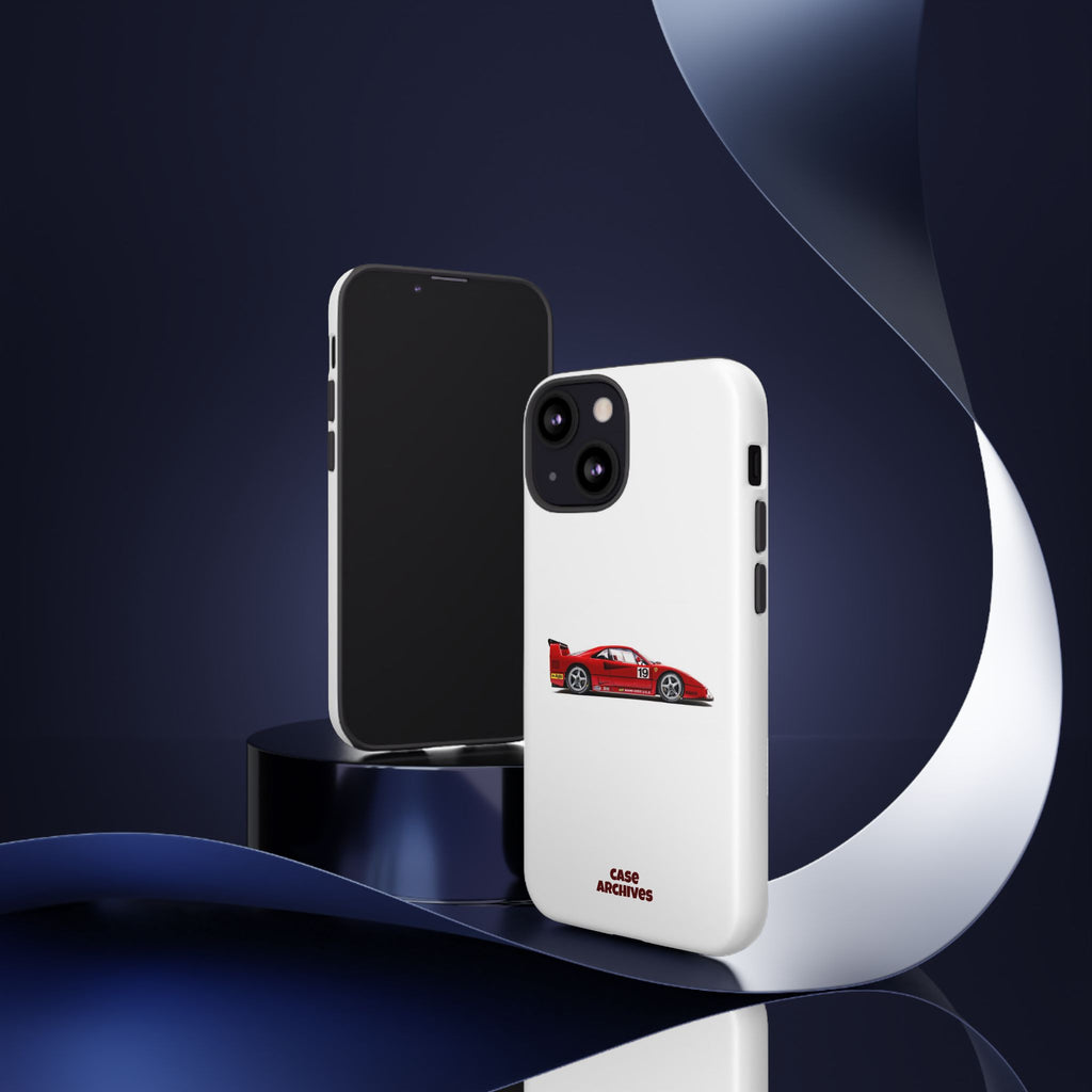 Phone Case — Red Vintage Race Car Design (Case Archives)
