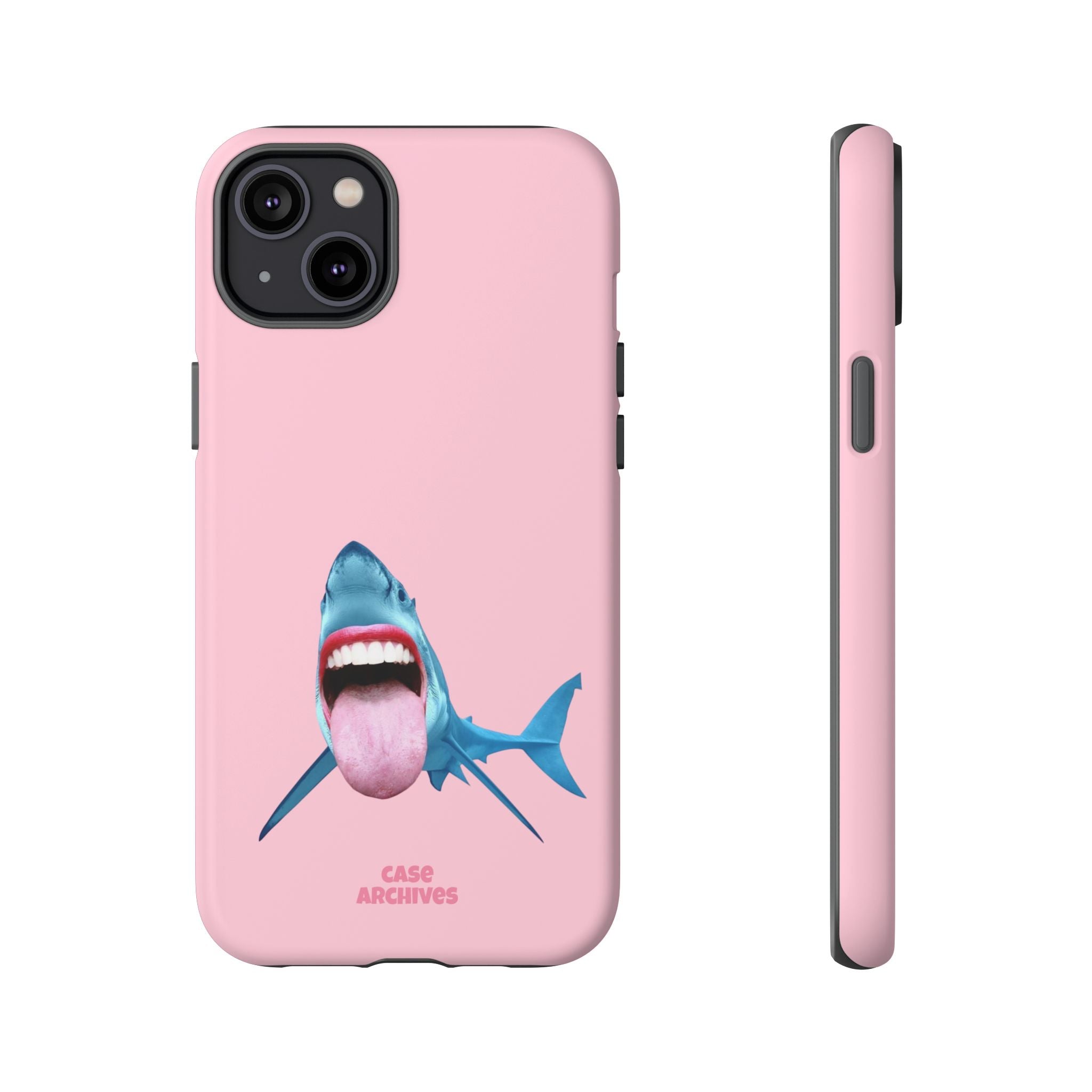 Shark tongue out- funny case