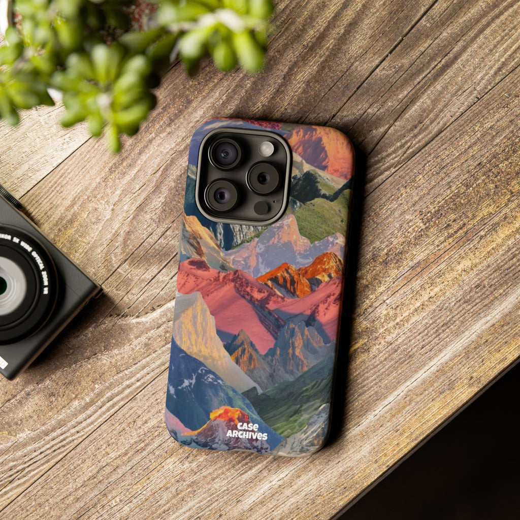 Tough Cases Colorful Mountain Landscape Phone Case — Durable Protective iPhone Cover