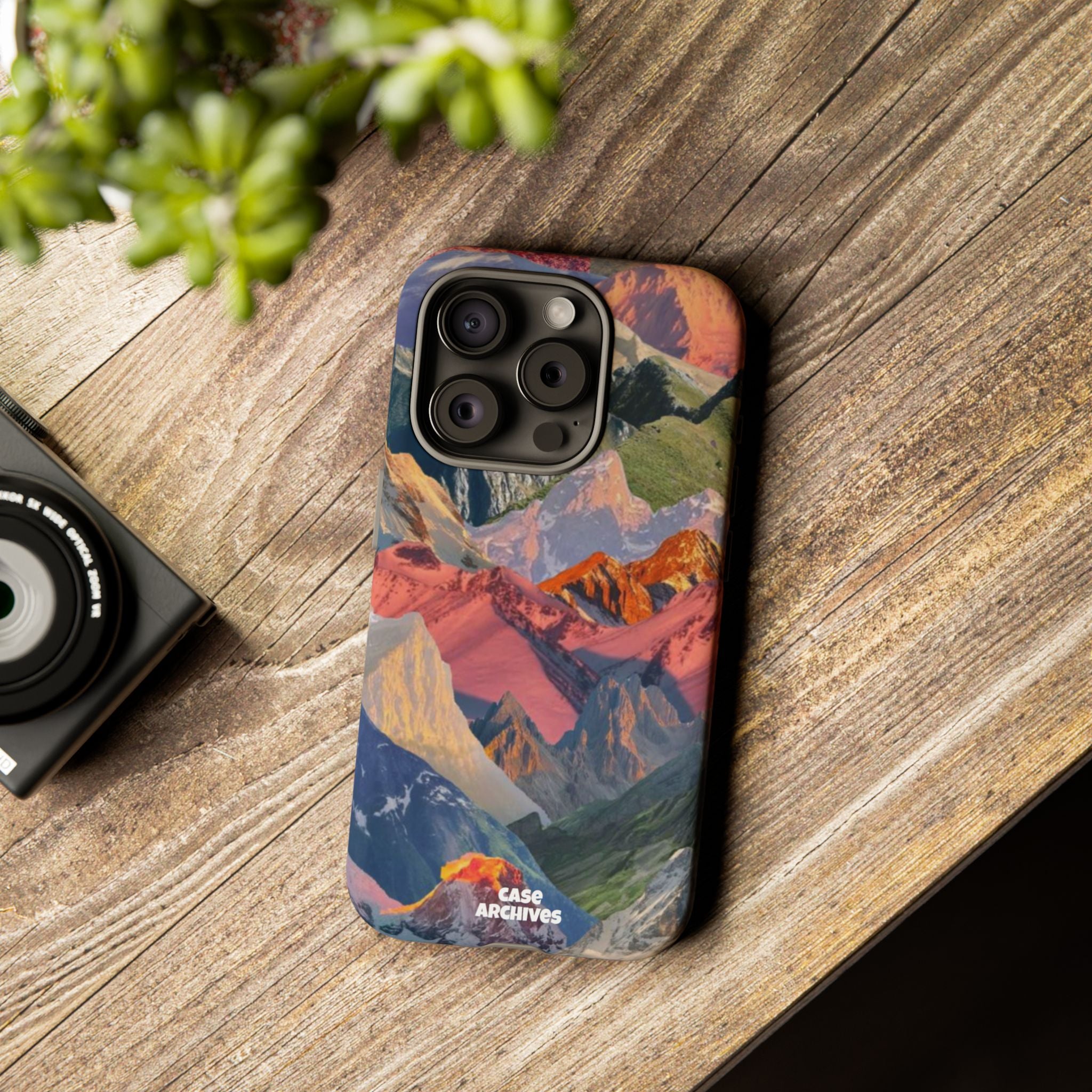 Tough Cases Colorful Mountain Landscape Phone Case — Durable Protective iPhone Cover