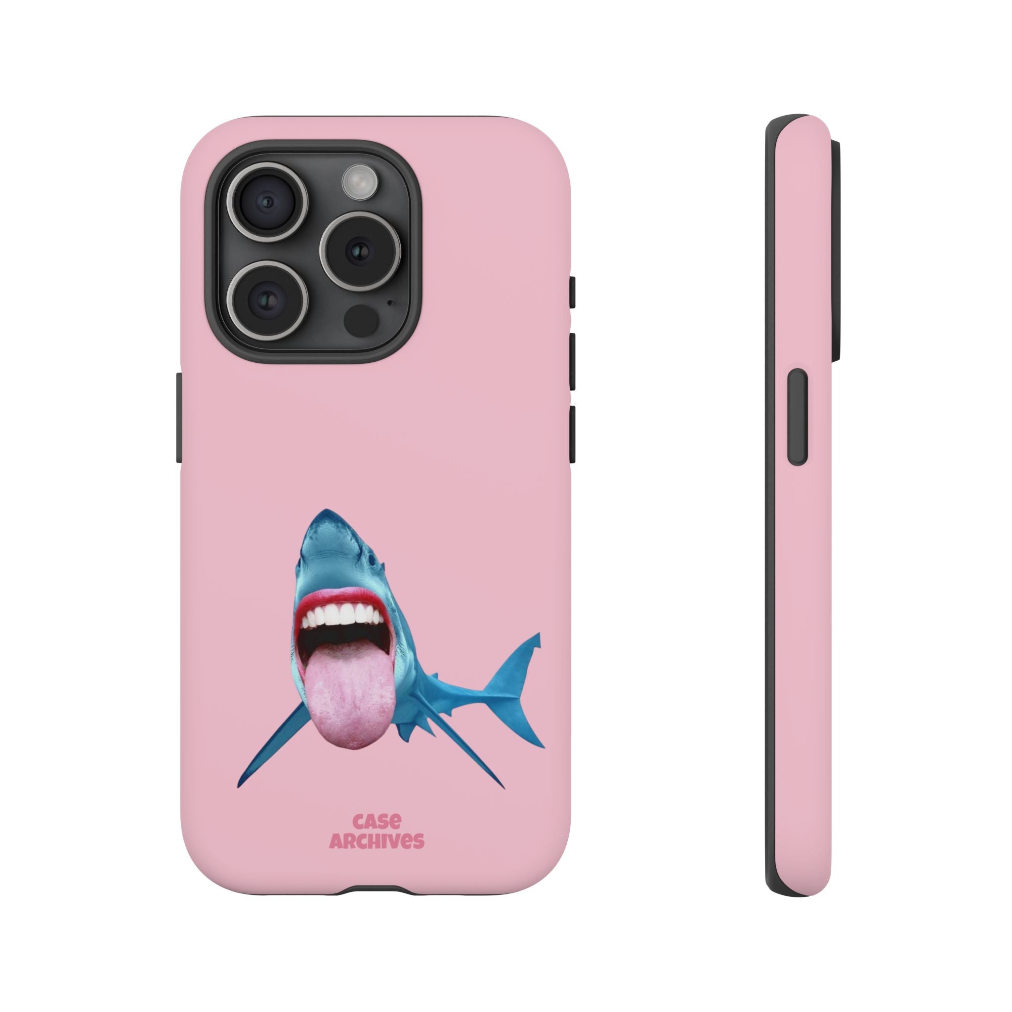 Shark tongue out- funny case