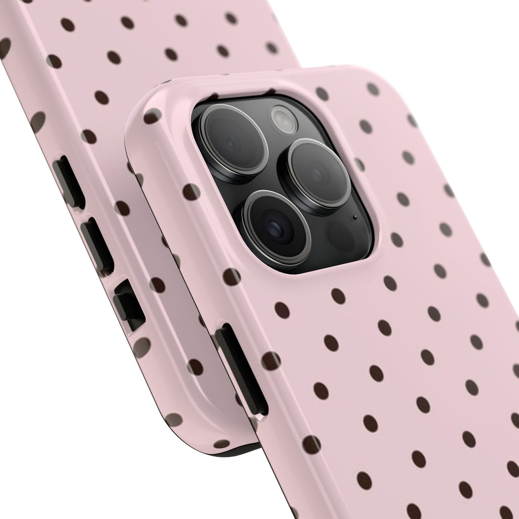 Pink polka dot Tough Phone Case – Slim Protective iPhone Cover