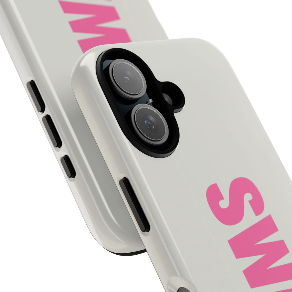 SWAG Phone Case — Bold Pink Vertical Text Tough Case