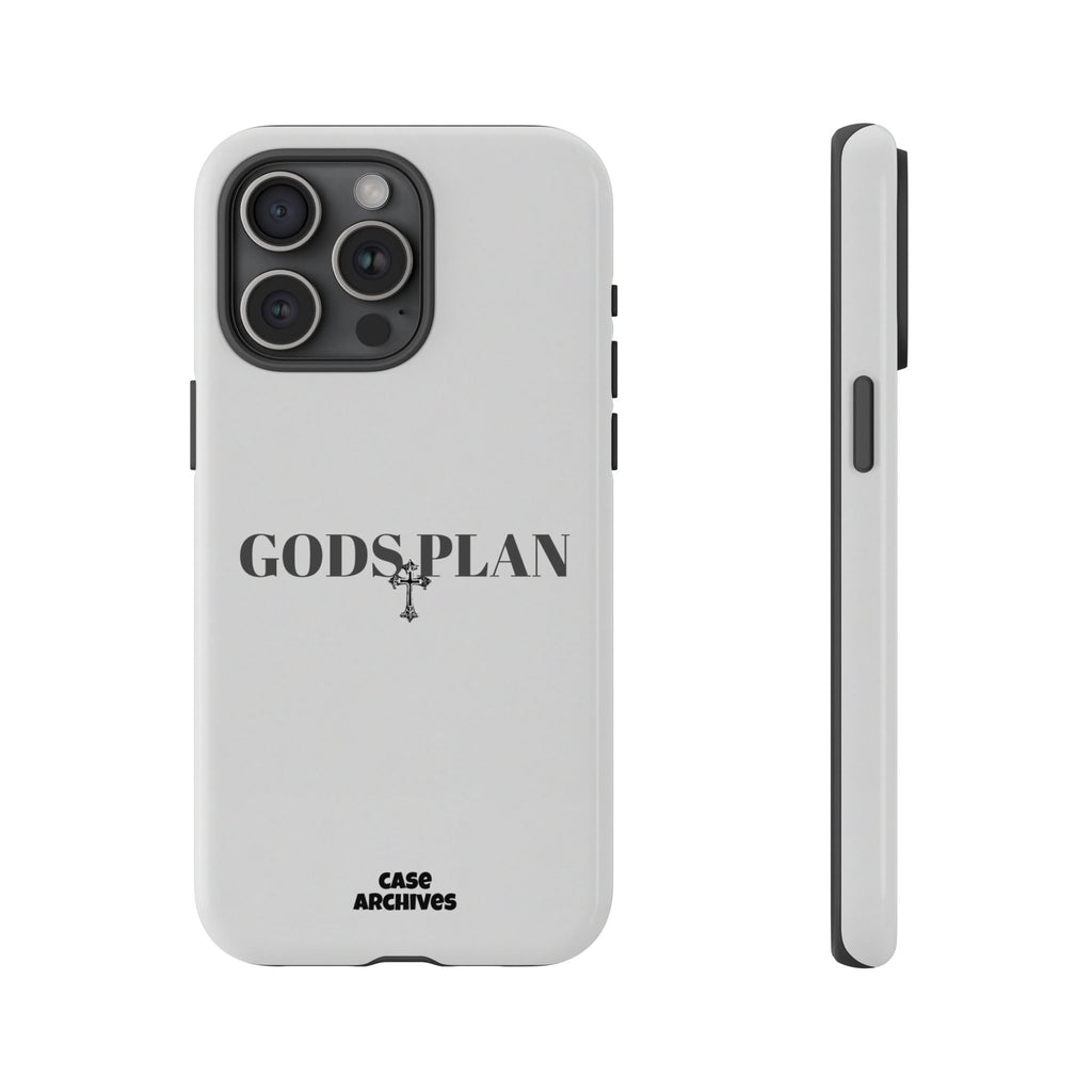 God's Plan Tough Phone Case — Minimal Faith-Inspired Protective Cover