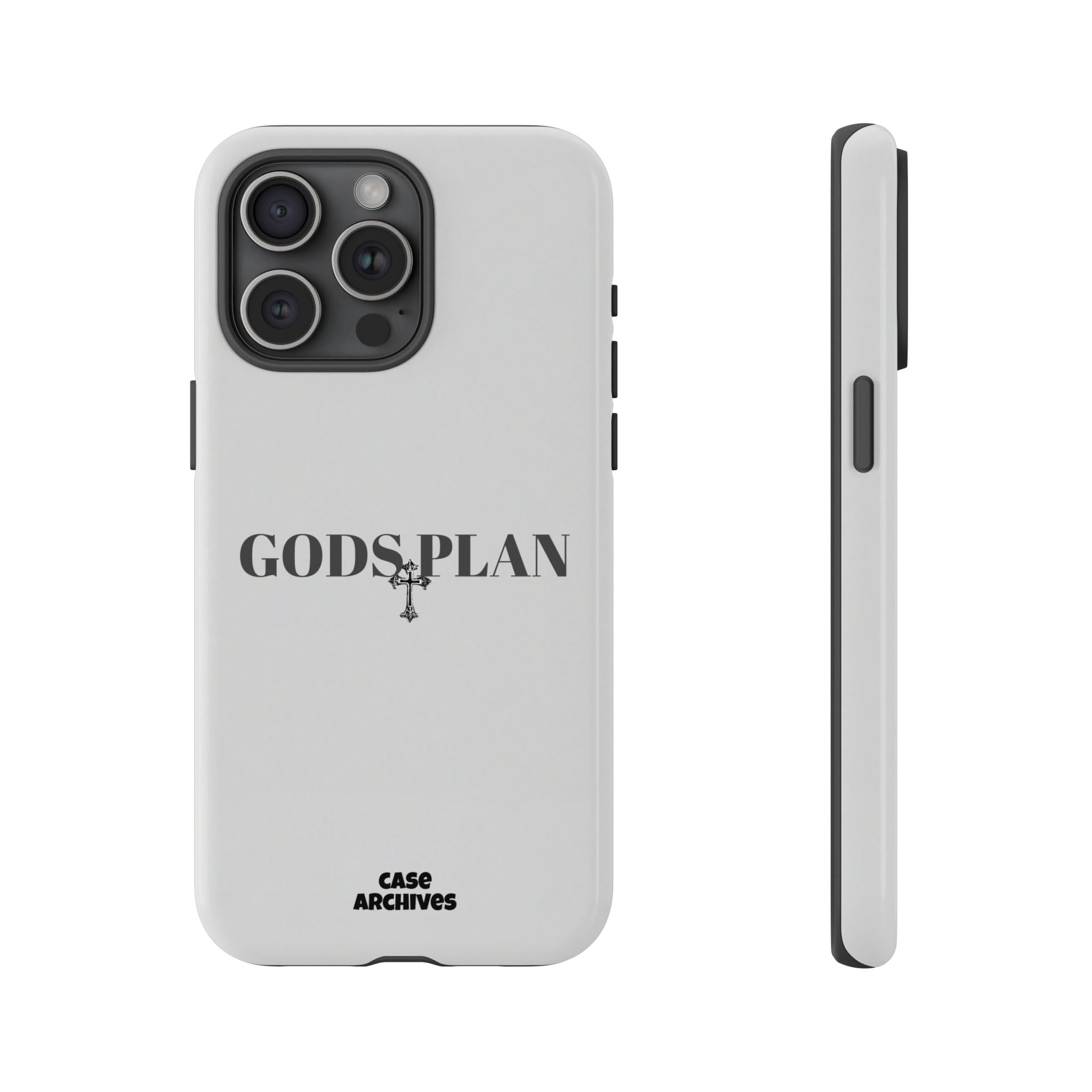 God's Plan Tough Phone Case — Minimal Faith-Inspired Protective Cover